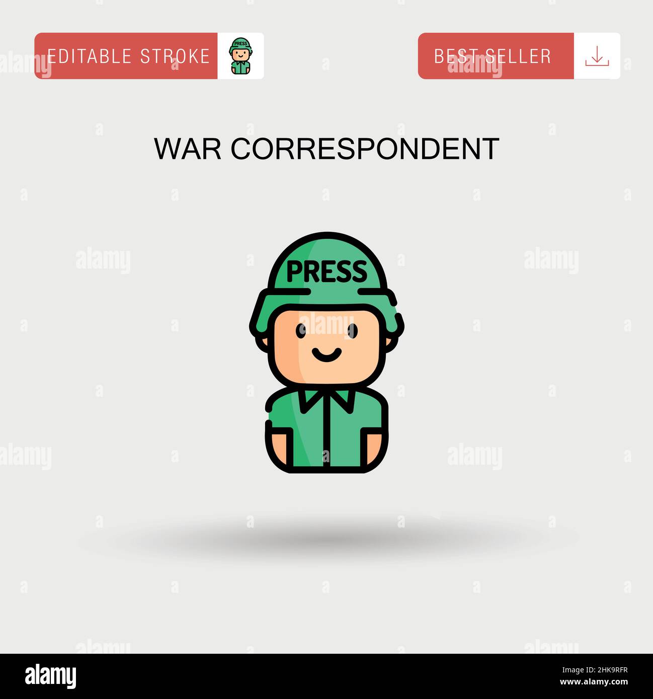 Icône de vecteur simple correspondant de guerre. Illustration de Vecteur