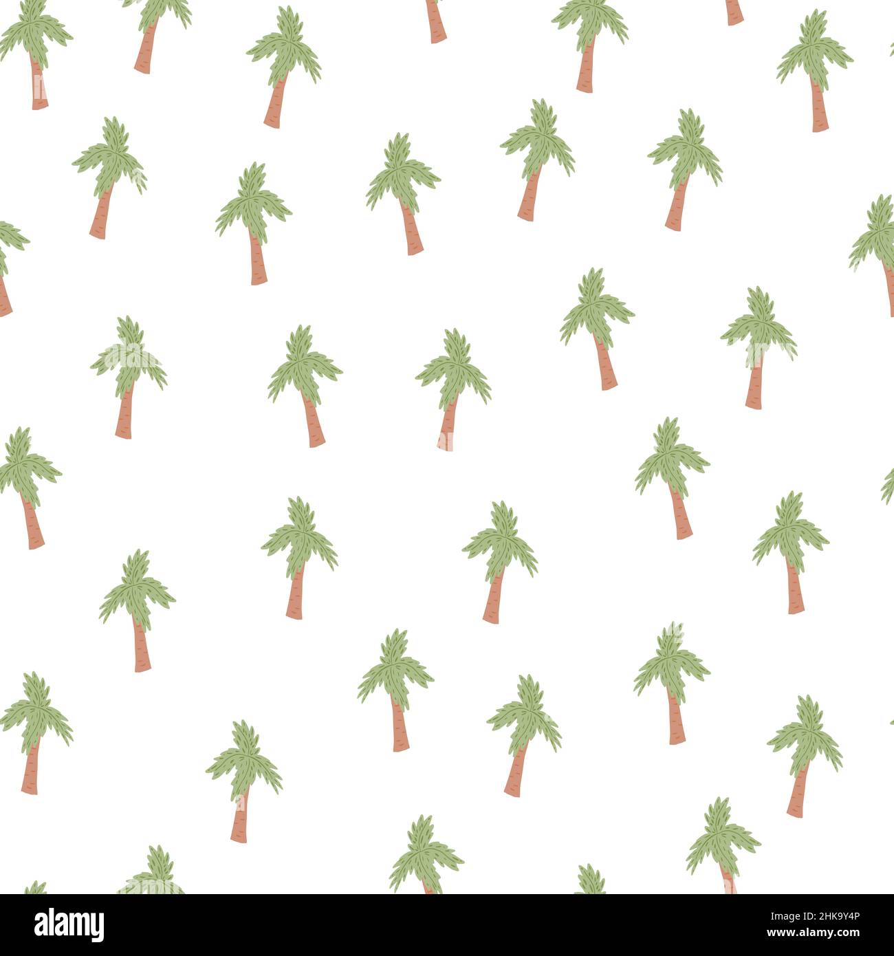 Motif palmier sans couture.Arrière-plan tropical .Texture répétée dans le style de la caniche pour le tissu, le papier d'emballage, le papier peint, le tissu.Illustration vectorielle. Illustration de Vecteur