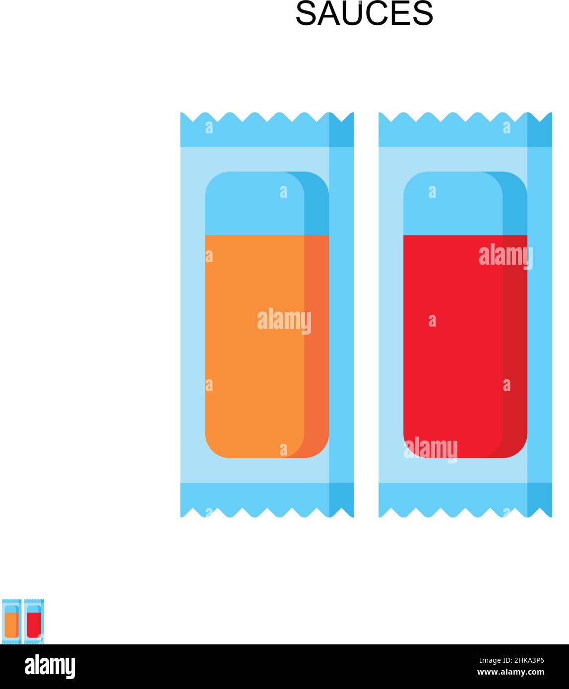 Sauces icône vecteur simple.Modèle de conception de symbole d'illustration pour élément d'interface utilisateur Web mobile. Illustration de Vecteur