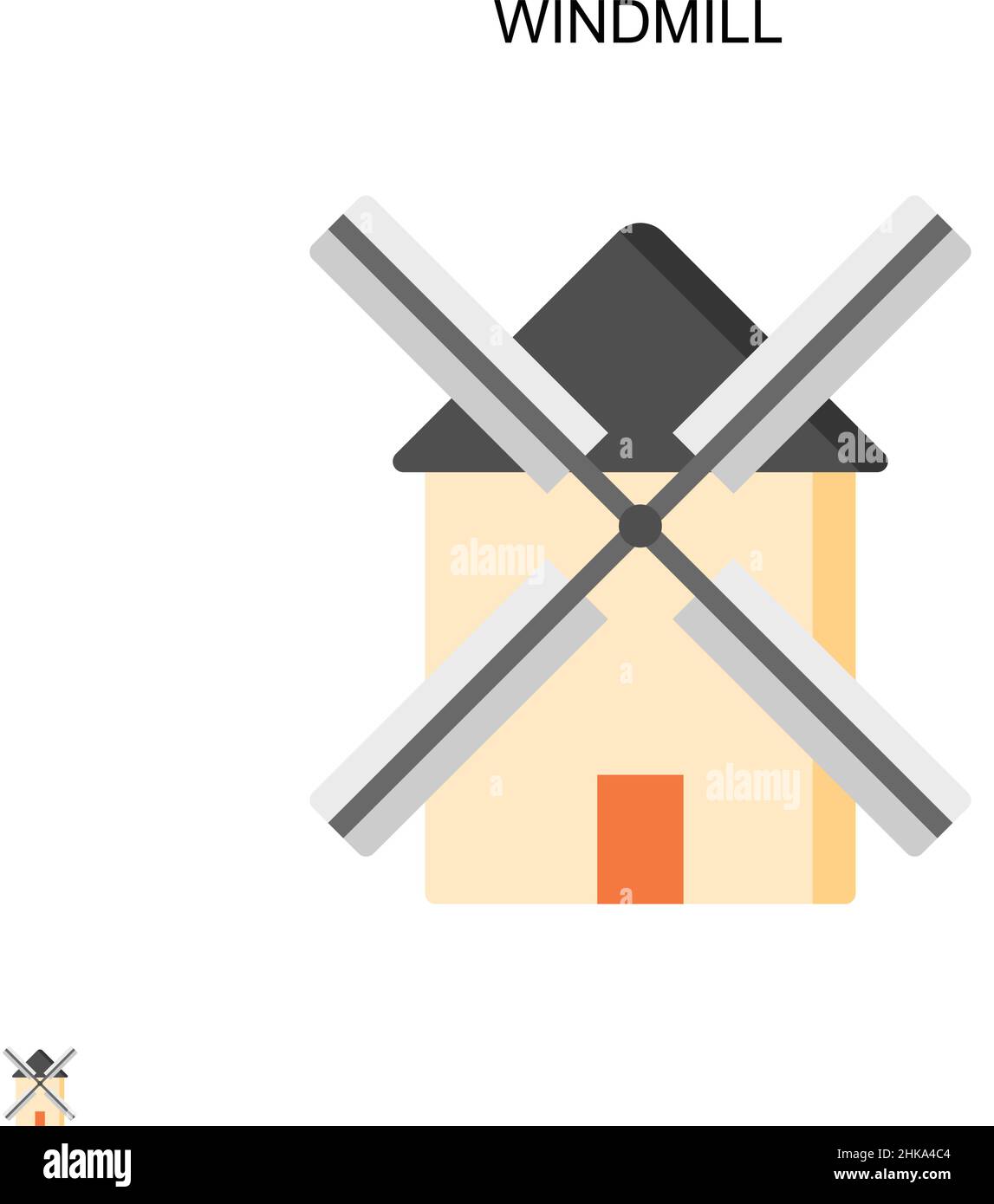 Icône de vecteur simple Windmill.Modèle de conception de symbole d'illustration pour élément d'interface utilisateur Web mobile. Illustration de Vecteur Icône de vecteur simple Windmill.Modèle de conception de symbole d'illustration pour élément d'interface utilisateur Web mobile. Illustration de Vecteur