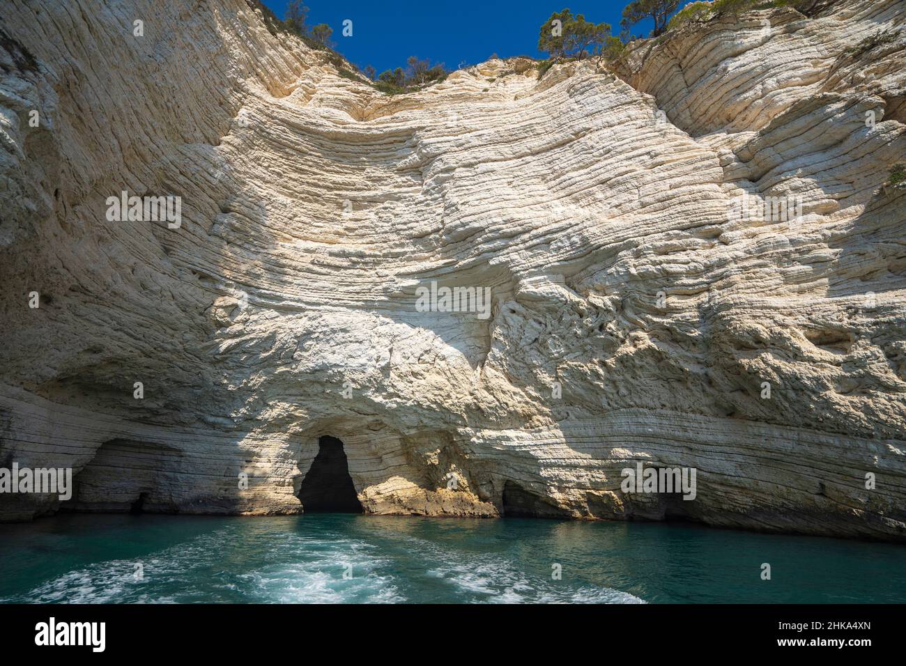 Parc national de Gargano, visite des grottes, grotte des deux salles, Vieste, Apulia, Italie, Europe Banque D'Images