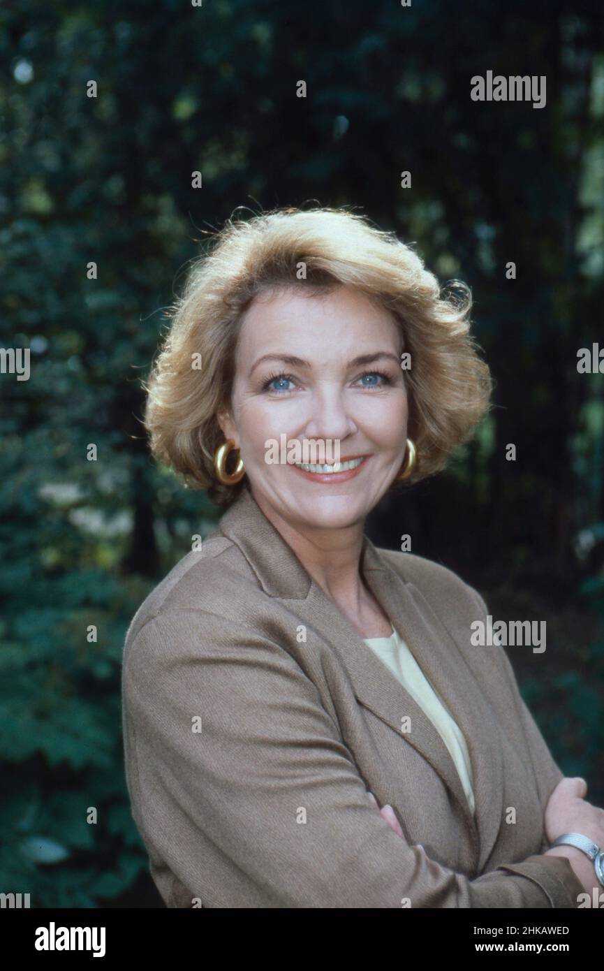 Gila von Weitershausen, deutsche Schauspielerin, Deutschland 1991. Banque D'Images