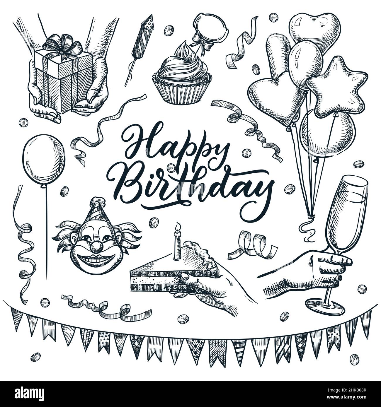 40 Ans D'anniversaire Figures Avec La Bougie De Fête Pour Le Gâteau De  Vacances Illustration de Vecteur - Illustration du événement, cadeau:  81152554