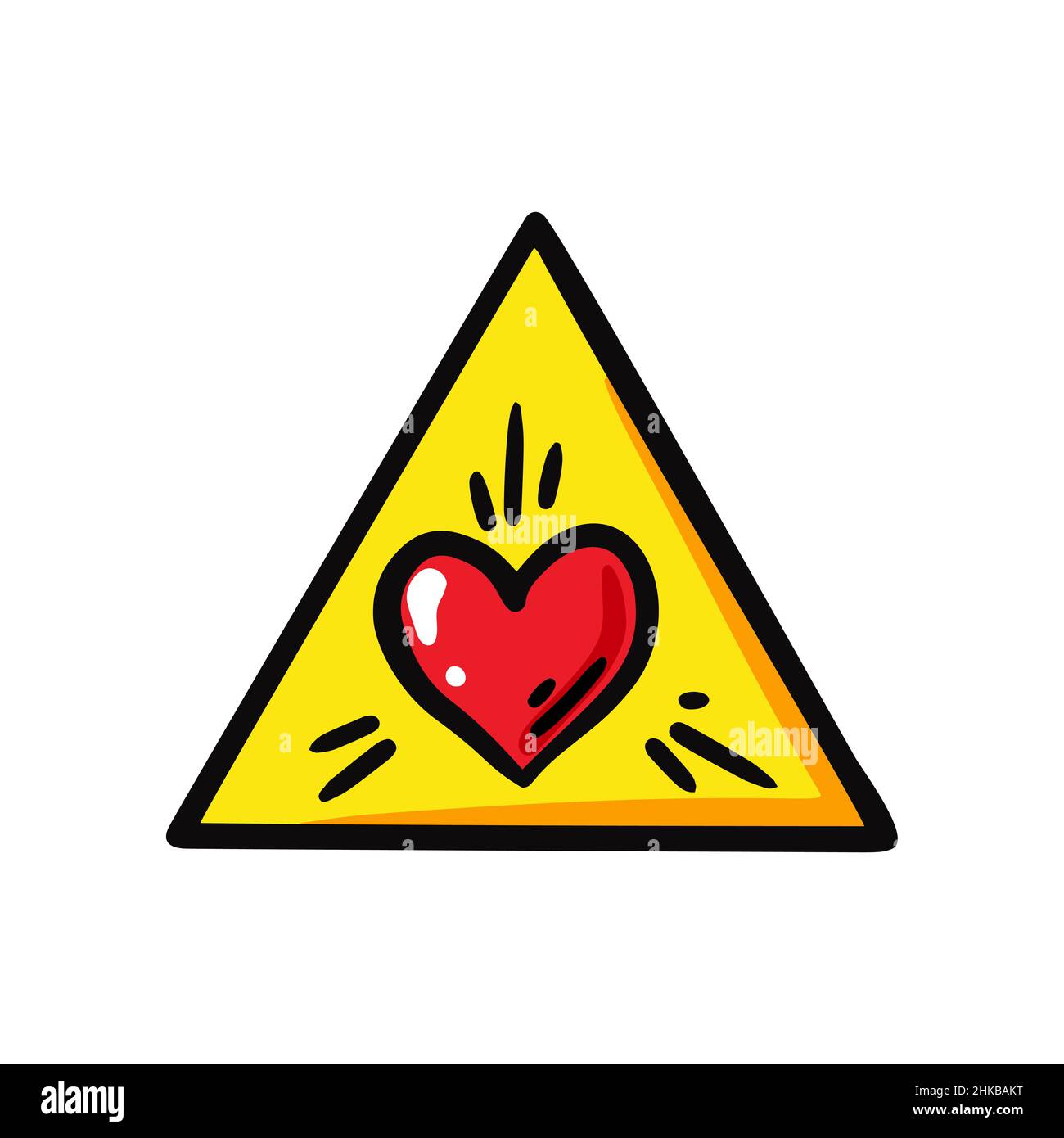 Pyramide avec un coeur.Illustration vectorielle Illustration de Vecteur