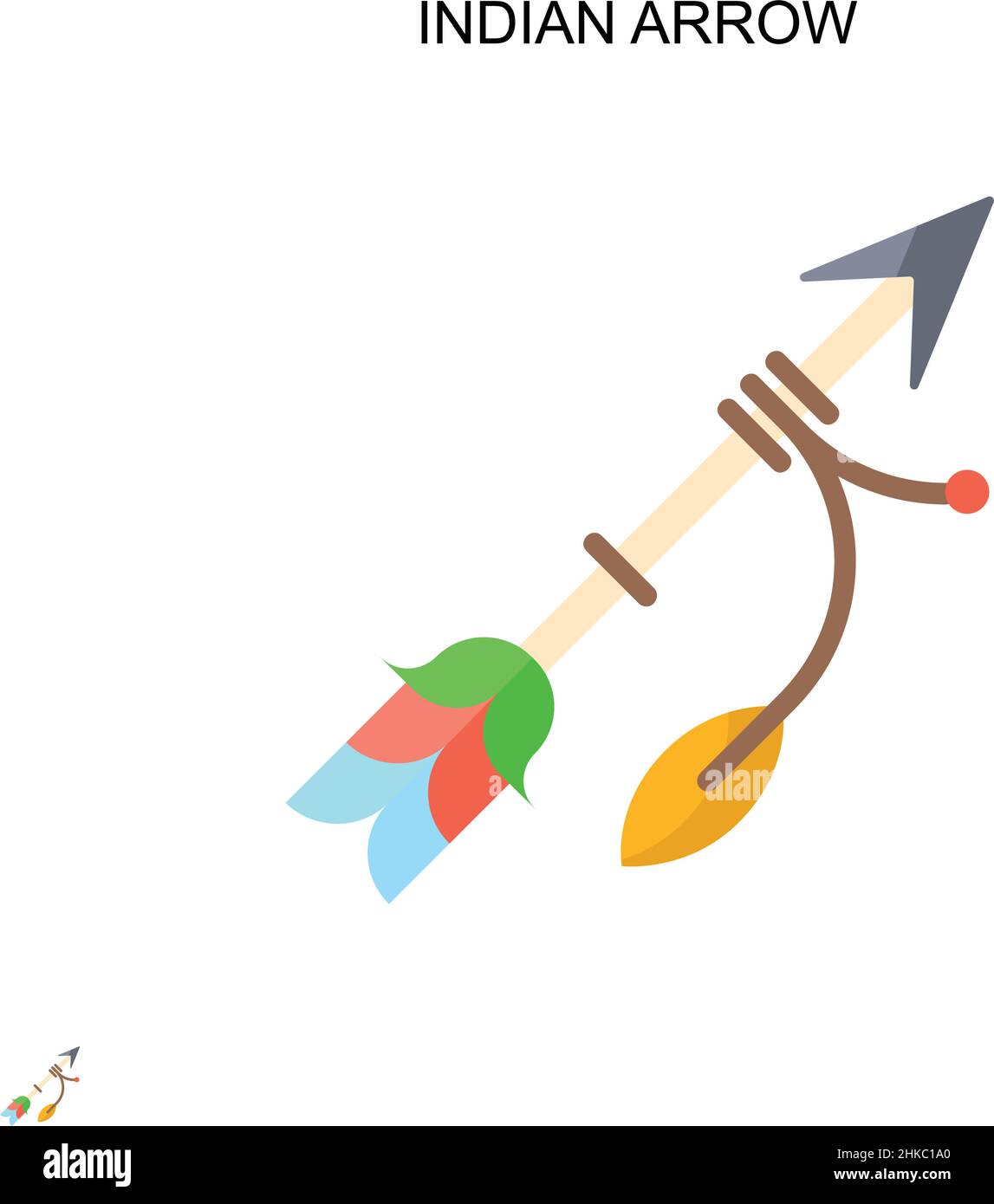 Icône de vecteur simple flèche indienne.Modèle de conception de symbole d'illustration pour élément d'interface utilisateur Web mobile. Illustration de Vecteur