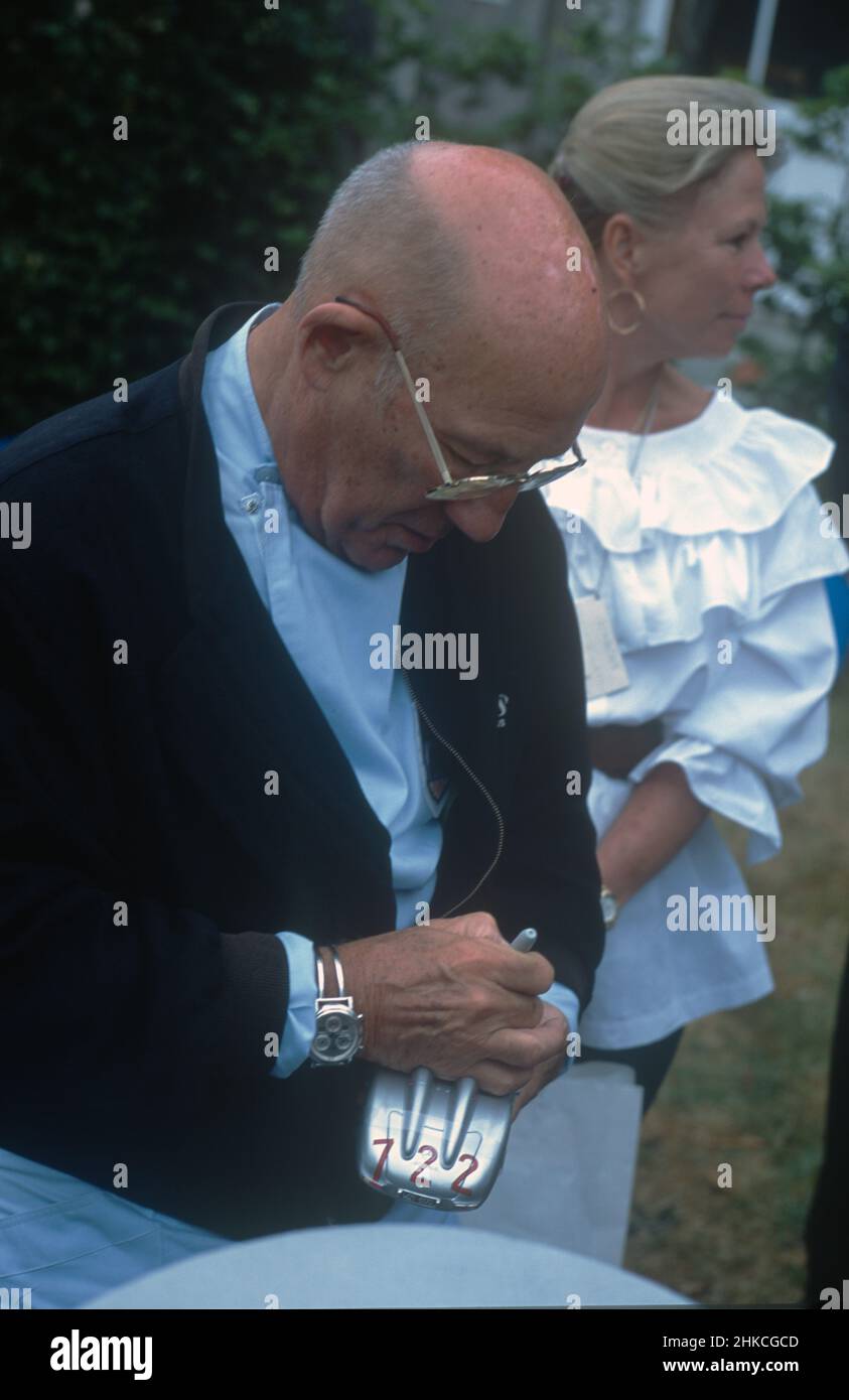 Sir Stirling et Lady Susie Moss au Goodwood Festival of Speed 2001. Banque D'Images