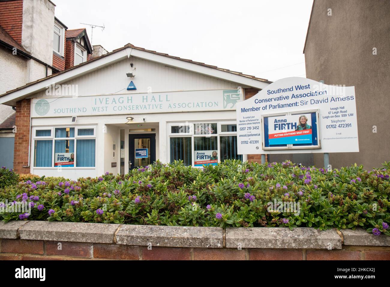 LEIGH-ON-SEA, 3 FÉVRIER 2O22, les habitants de Southend West arrivent à voter à un bureau de vote à l'élection partielle locale pour remplacer le député assassiné Sir David Amess le jeudi 3rd février 2022.(Crédit : Lucy North | MI News) crédit : MI News & Sport /Alay Live News Banque D'Images