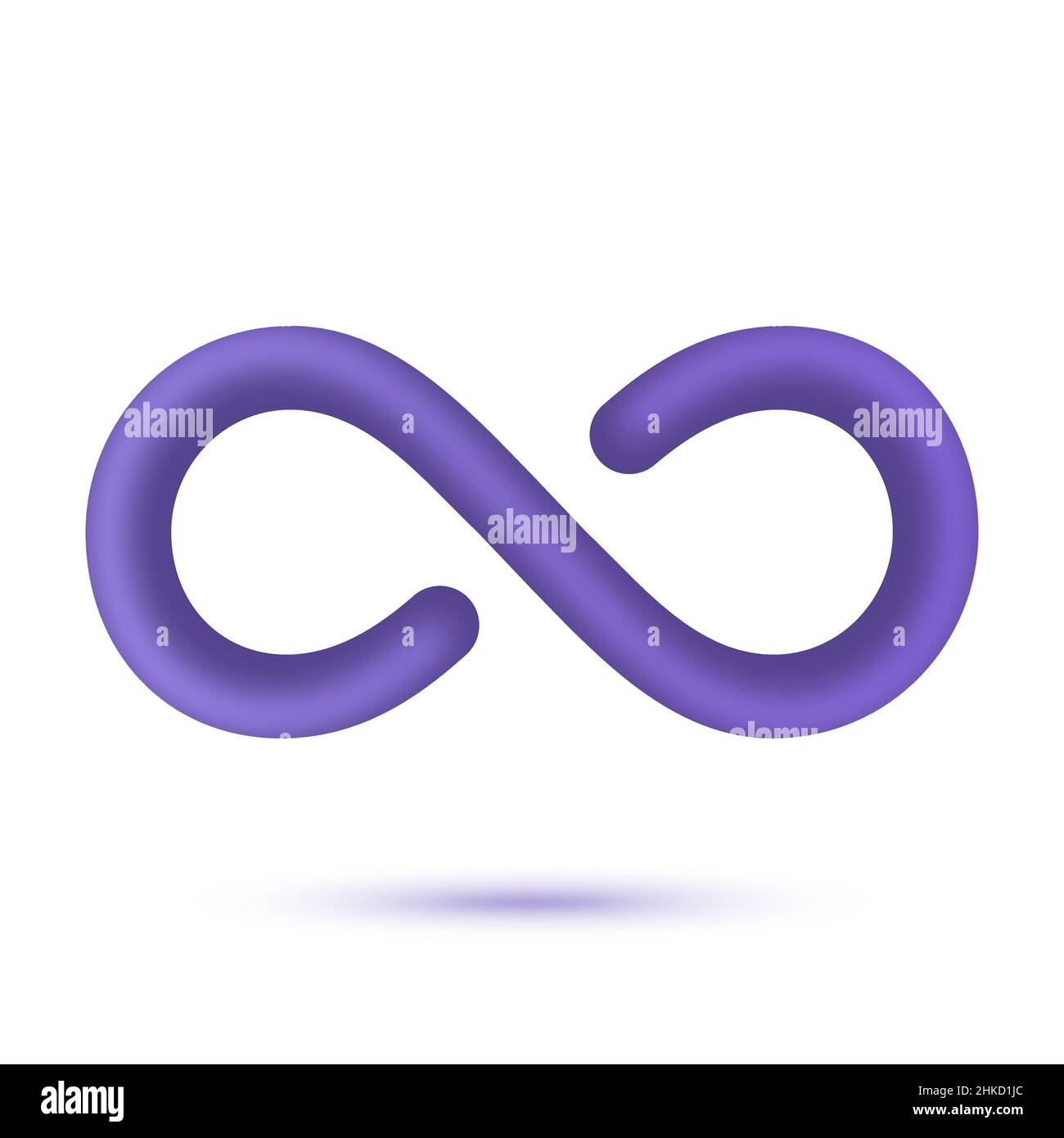 Symbole de vecteur infini 3D Illustration de Vecteur