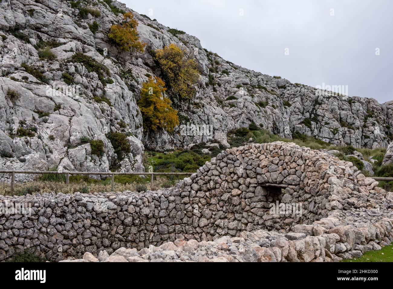 Cas de neu, Ses Voltes d'en Galileu, Escorca, Majorque, Iles Baléares, Espagne Banque D'Images