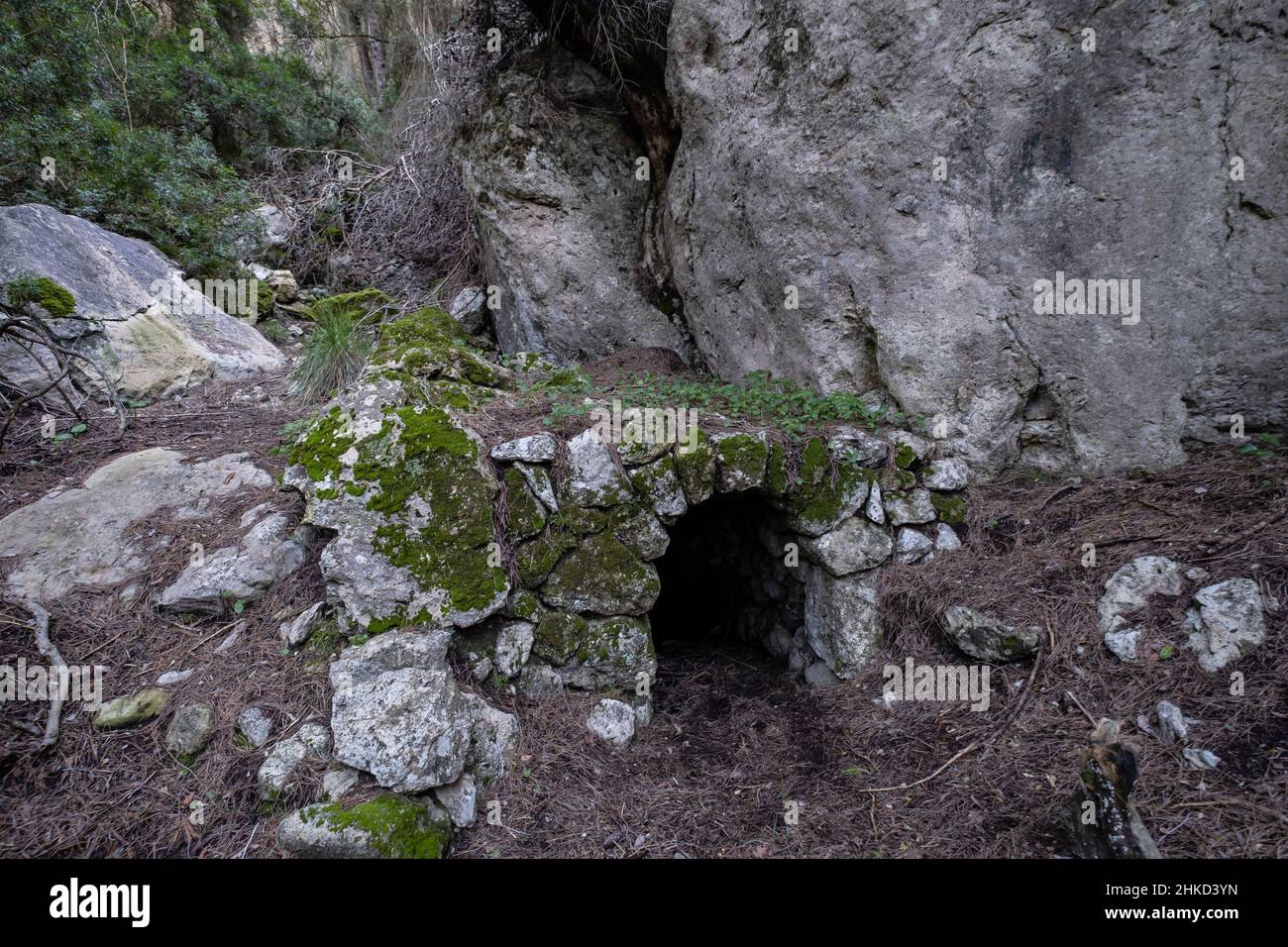 Puits d'eau sa Coma Llarga, Majorque, Iles Baléares, Espagne Banque D'Images