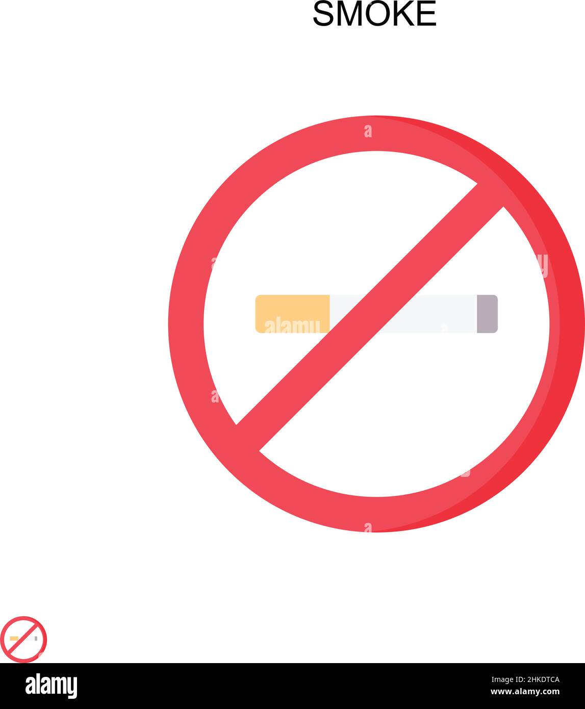 Icône de vecteur simple de fumée.Modèle de conception de symbole d'illustration pour élément d'interface utilisateur Web mobile. Illustration de Vecteur