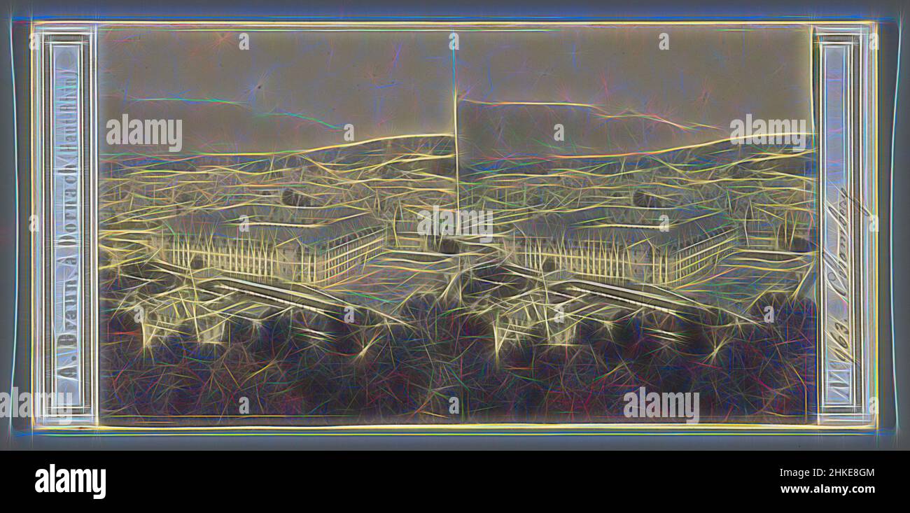 Inspiré par la vue de Chambéry, vue de la Colline de Bellevue, devant l'ancienne caserne militaire carré Curial avec derrière elle la cathédrale Saint-François-de-salles, au loin Mont du Chat, Chambéry, éditeur: Adolphe Braun & Cié, Chambéry, éditeur: Dornach, 1860 - 1866, papier, Albumine, réimaginé par Artotop. L'art classique réinventé avec une touche moderne. Conception de lumière chaleureuse et gaie, de luminosité et de rayonnement de lumière. La photographie s'inspire du surréalisme et du futurisme, embrassant l'énergie dynamique de la technologie moderne, du mouvement, de la vitesse et révolutionne la culture Banque D'Images Inspiré par la vue de Chambéry, vue de la Colline de Bellevue, devant l'ancienne caserne militaire carré Curial avec derrière elle la cathédrale Saint-François-de-salles, au loin Mont du Chat, Chambéry, éditeur: Adolphe Braun & Cié, Chambéry, éditeur: Dornach, 1860 - 1866, papier, Albumine, réimaginé par Artotop. L'art classique réinventé avec une touche moderne. Conception de lumière chaleureuse et gaie, de luminosité et de rayonnement de lumière. La photographie s'inspire du surréalisme et du futurisme, embrassant l'énergie dynamique de la technologie moderne, du mouvement, de la vitesse et révolutionne la culture Banque D'Images