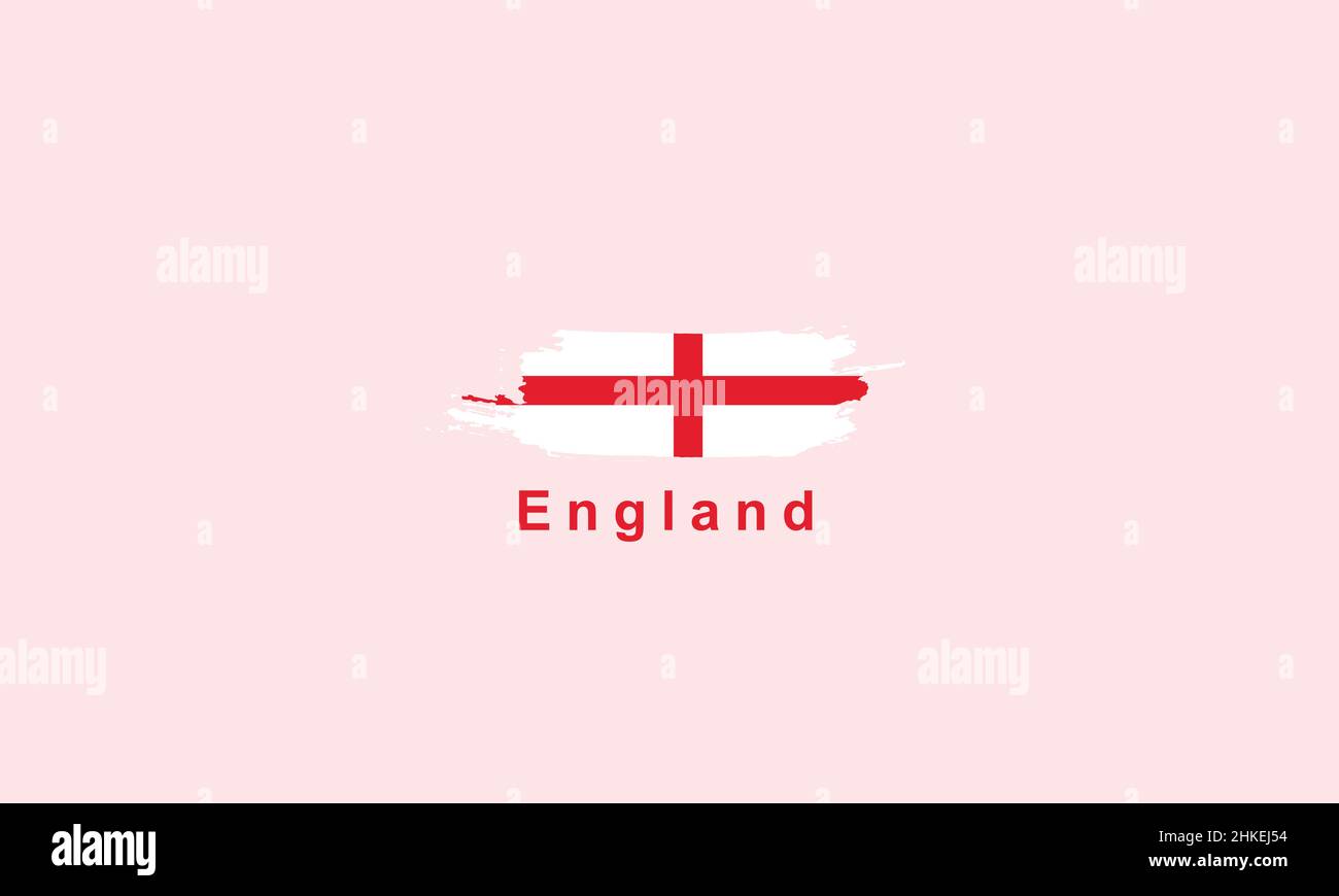 Motif Pinceaux Stoke England Flag Illustration de Vecteur