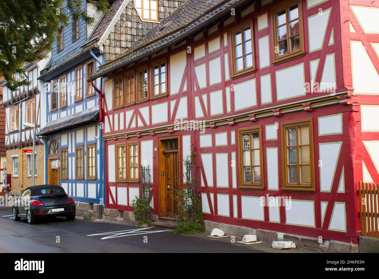 La ville de Witzenhausen dans la vallée de la Werra en Allemagne, Hesse Banque D'Images