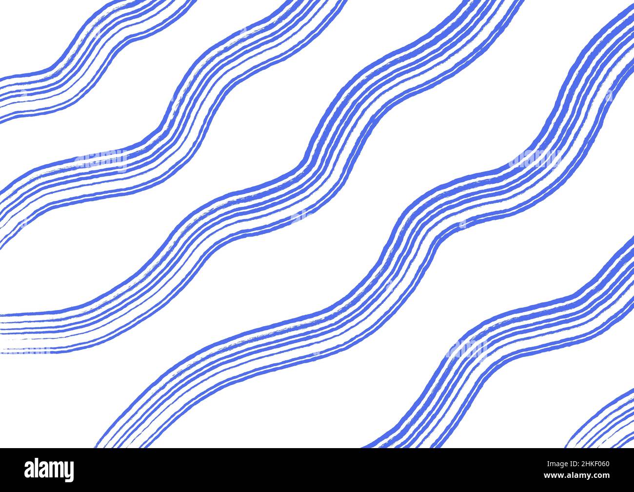 Arrière-plan abstrait blanc avec lignes de couleur bleu ondulées.Toile de fond avec une courbe fluide très périe rayures ornées.Motif d'onde.Design graphique moderne avec Banque D'Images