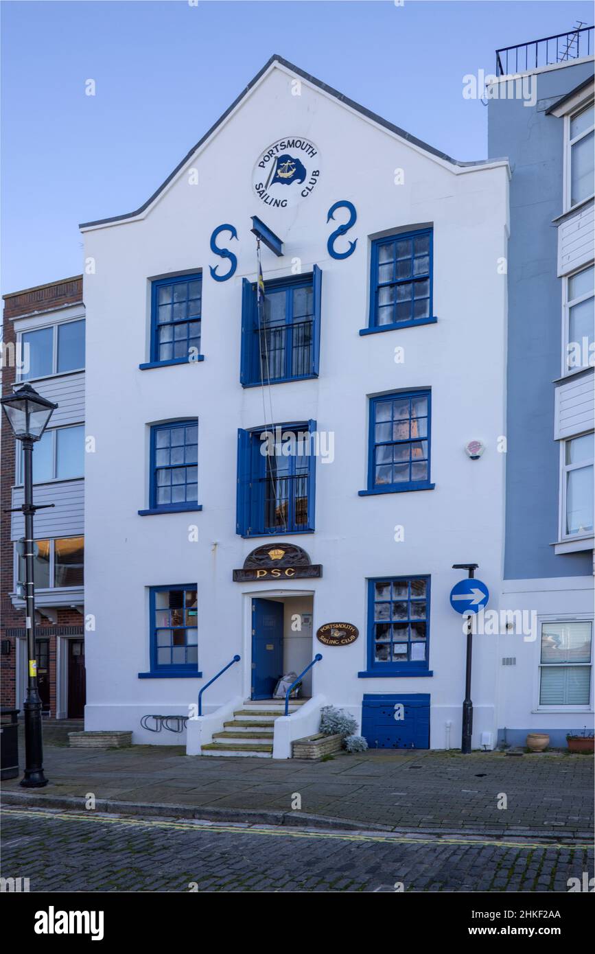 le club de voile de portsmouth dans le vieux hampshire de portsmouth Banque D'Images