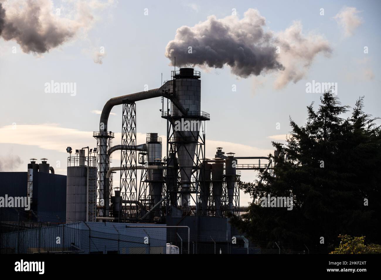 Paysage industriel au Portugal Banque D'Images