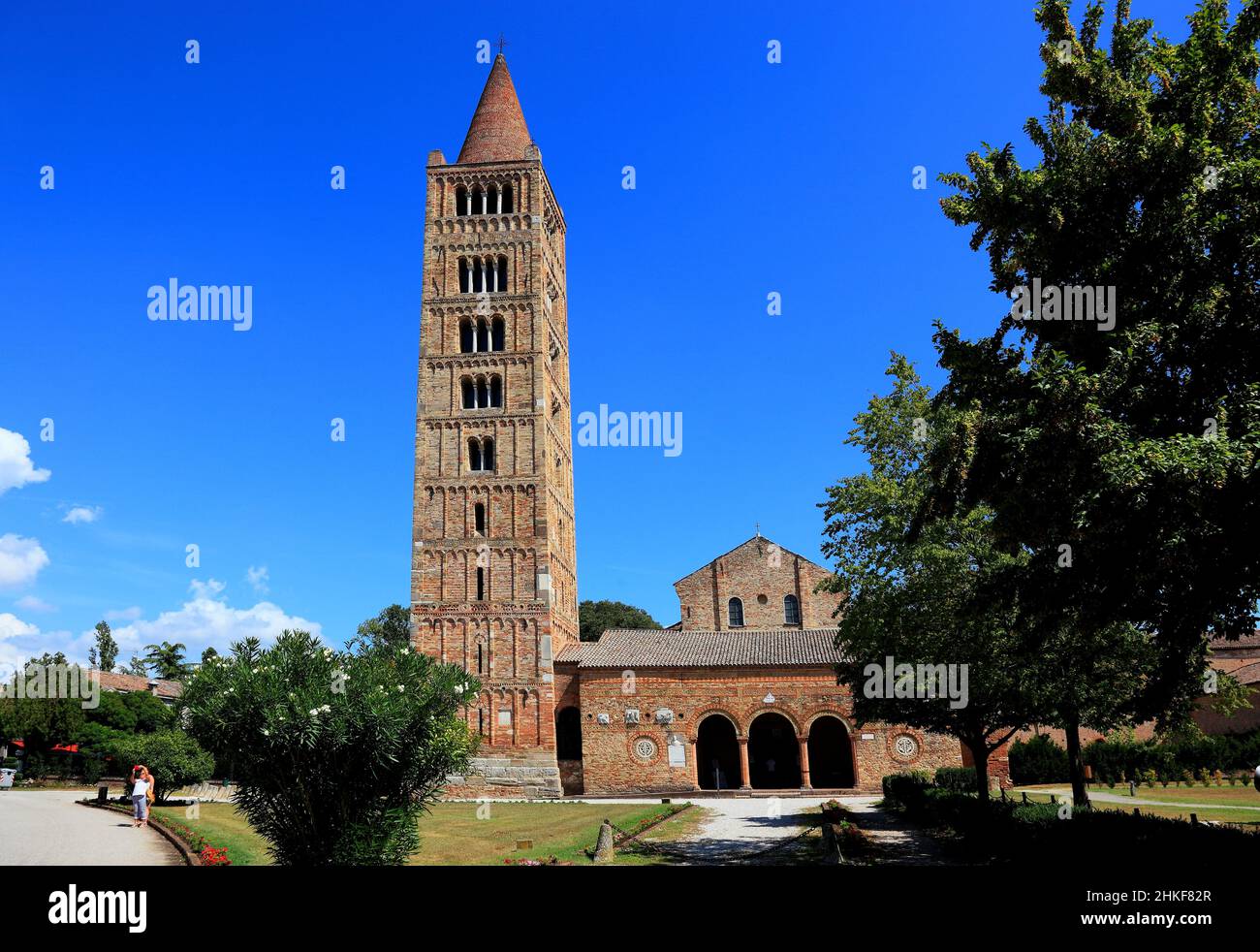 Pomposa, Abbatia Sanctae Mariae Pomposae, éhémalige Abtei des Benediktini-Ordens an der Mündung des po, Gemeinde Codigoro, Ferrara, Emilie-Romagne, I Banque D'Images