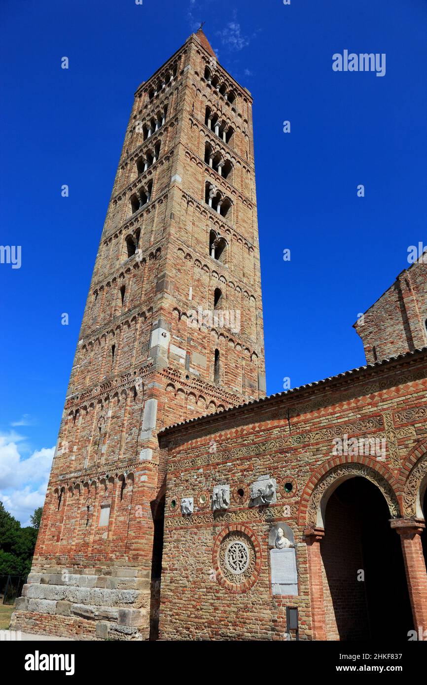 Pomposa, Abbatia Sanctae Mariae Pomposae, éhémalige Abtei des Benediktini-Ordens an der Mündung des po, Gemeinde Codigoro, Ferrara, Emilie-Romagne, I Banque D'Images