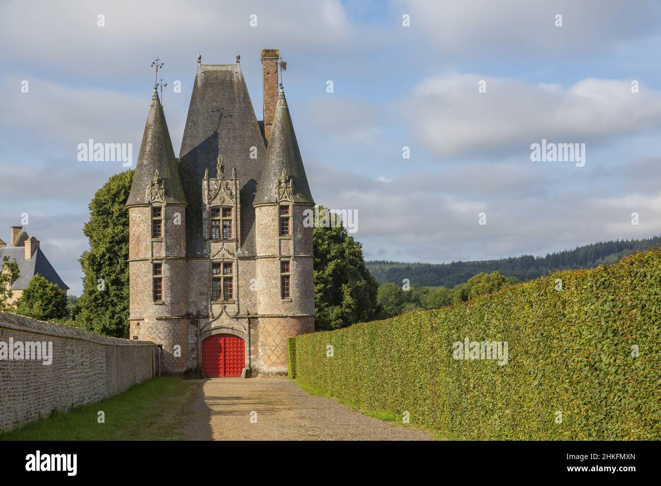 France, Orne, Parc naturel régional Normandie-Maine, château de Carrouges Banque D'Images