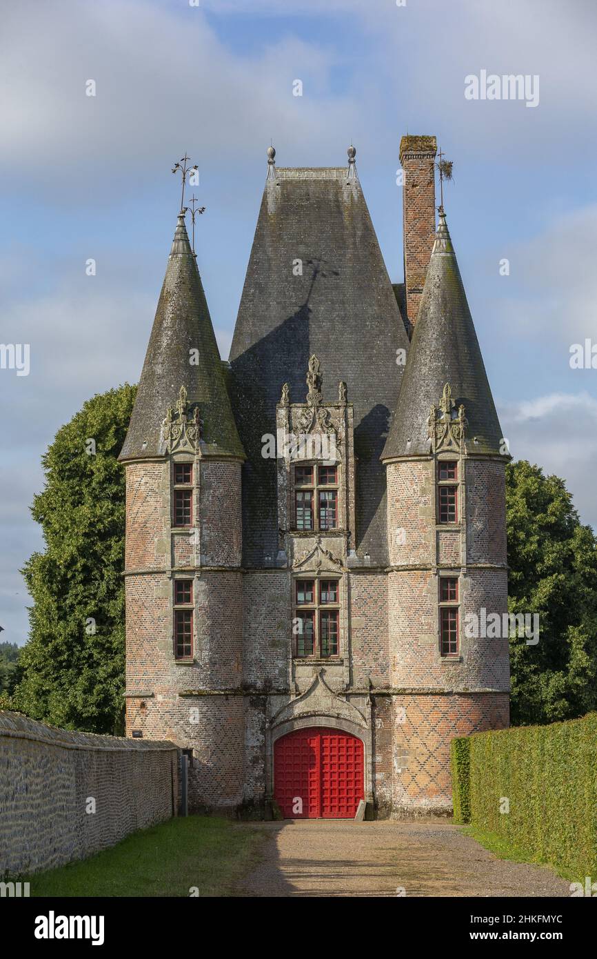 France, Orne, Parc naturel régional Normandie-Maine, château de Carrouges Banque D'Images