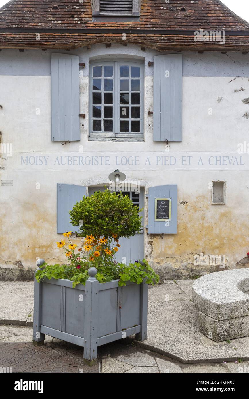 France, Orne, Normandie Parc naturel régional du Maine, Saint-Céneri-le-Gérei, classé parmi les plus beaux villages de France Banque D'Images