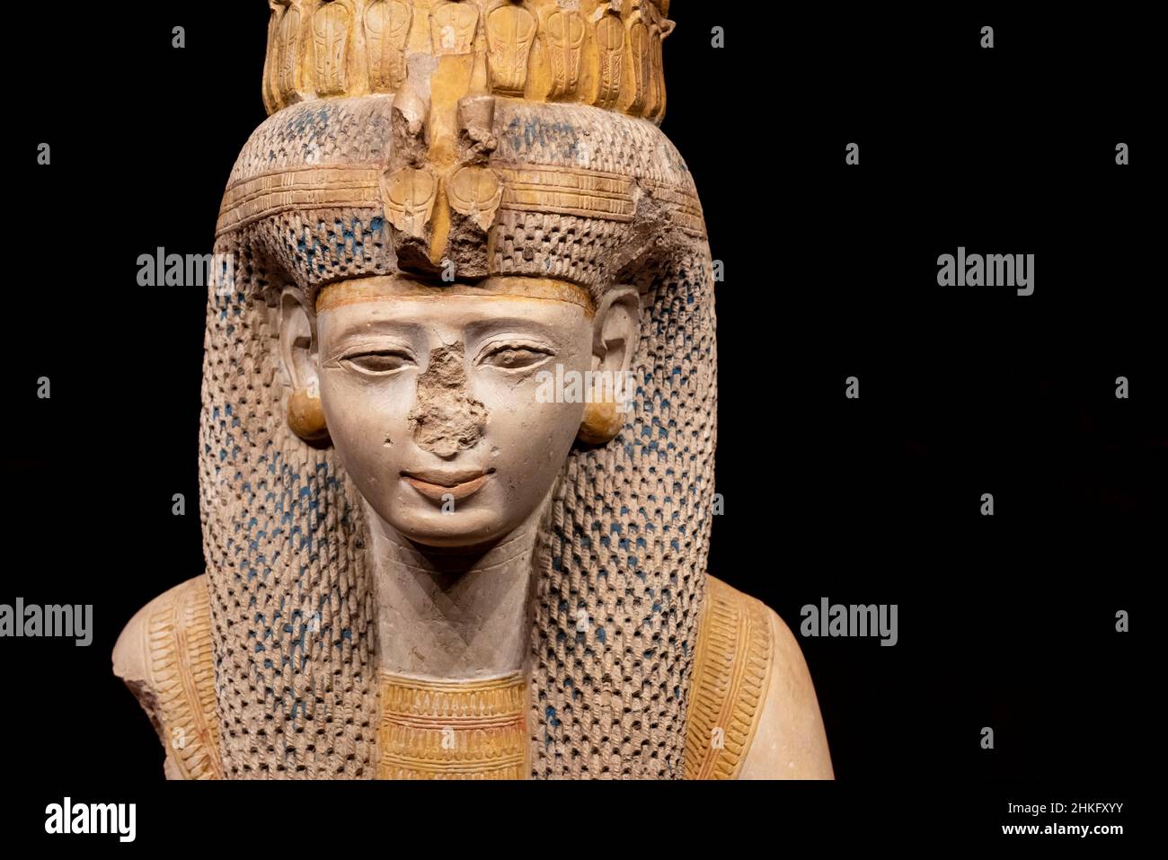 Égypte, gouvernorat de la mer Rouge, Hurghada, Musée Hurghada, Reine Meritanum,Fille de Ramses II qui, après la mort de Nefertari, devint sa grande épouse royale, de Louxor Banque D'Images