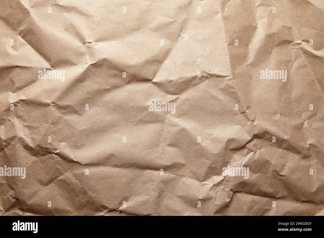 Arrière-plan de texture de papier d'artisanat froissé Banque D'Images