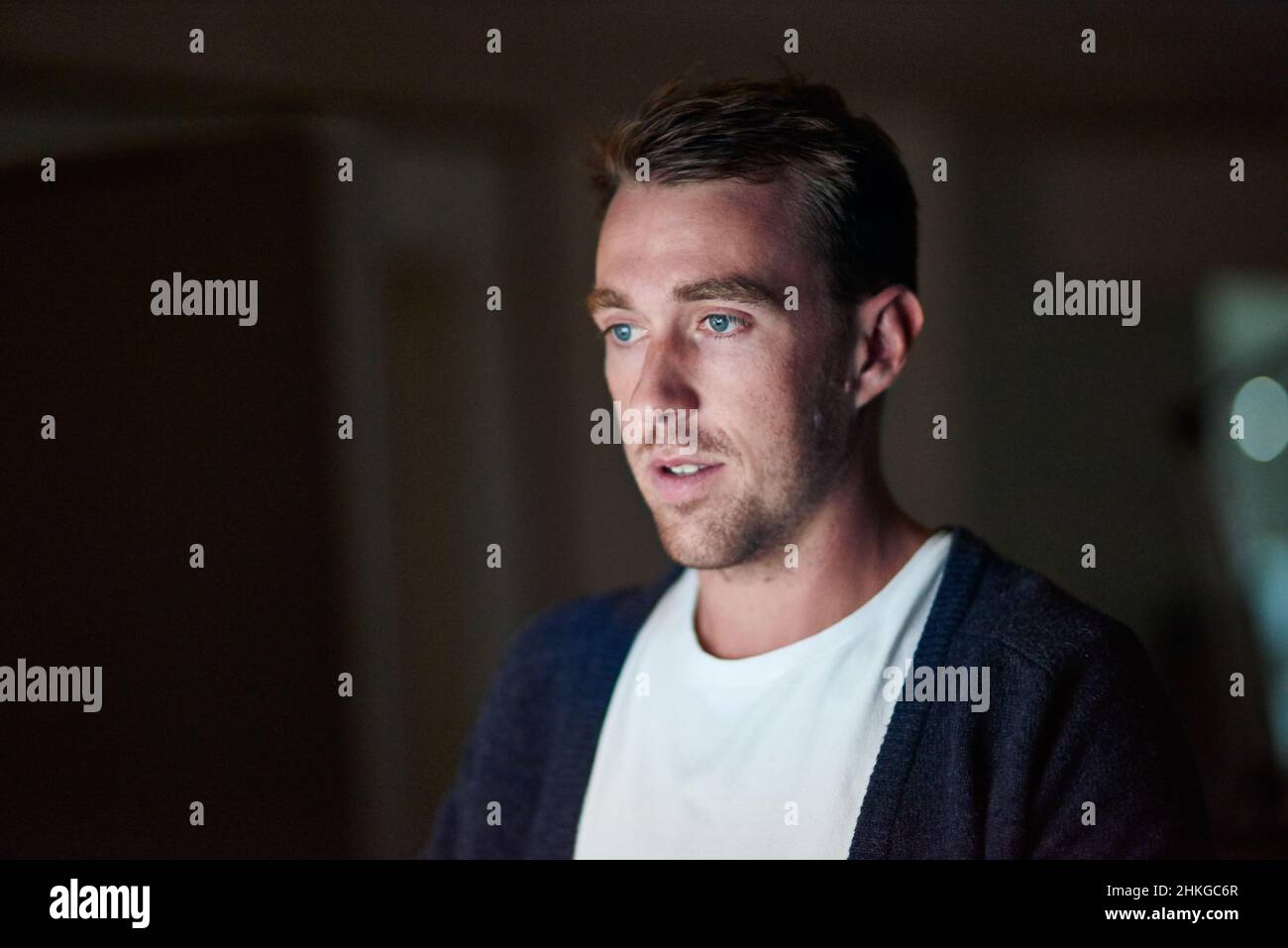 Il respecte ses délais, quoi qu'il en soit Banque D'Images