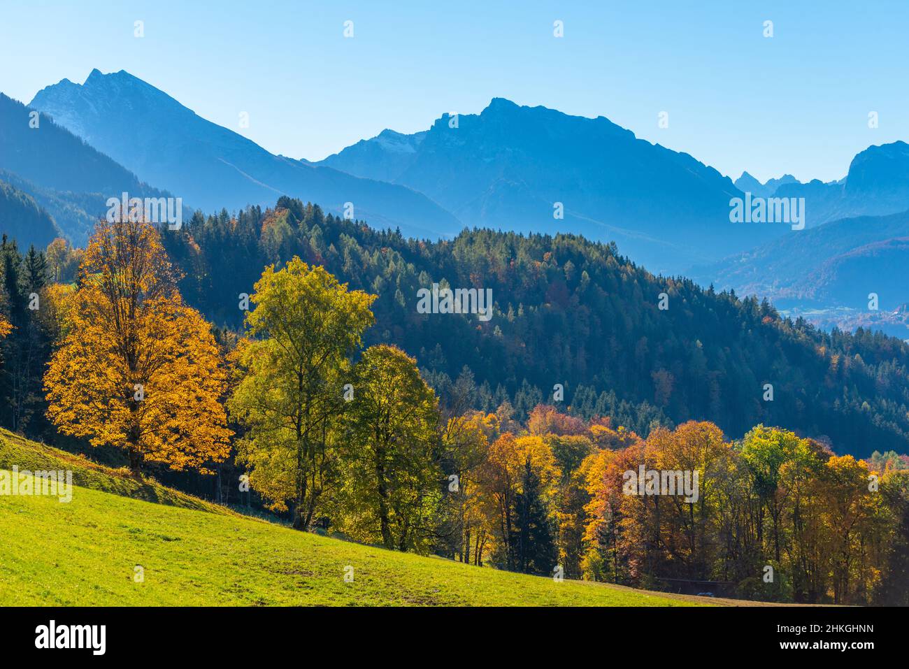 Berchtesgaden-Oberau, Oberau, Berchtesgaden, haute-Bavière, sud de l'Allemagne Banque D'Images