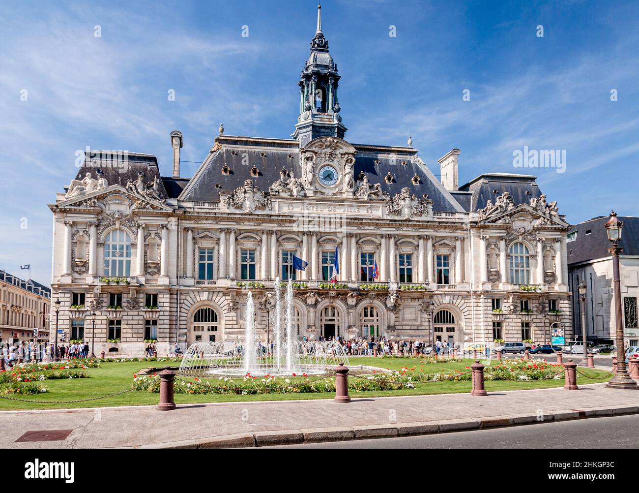 Hôtel de ville, Tours, France Banque D'Images