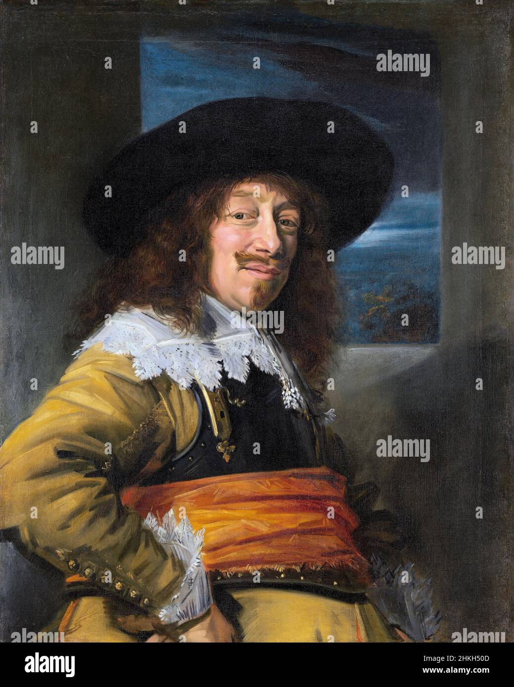 Portrait d'un membre de la Garde civique de Haarlem par Frans Hals (c.1582-1666), huile sur toile, c.1636-38 Banque D'Images