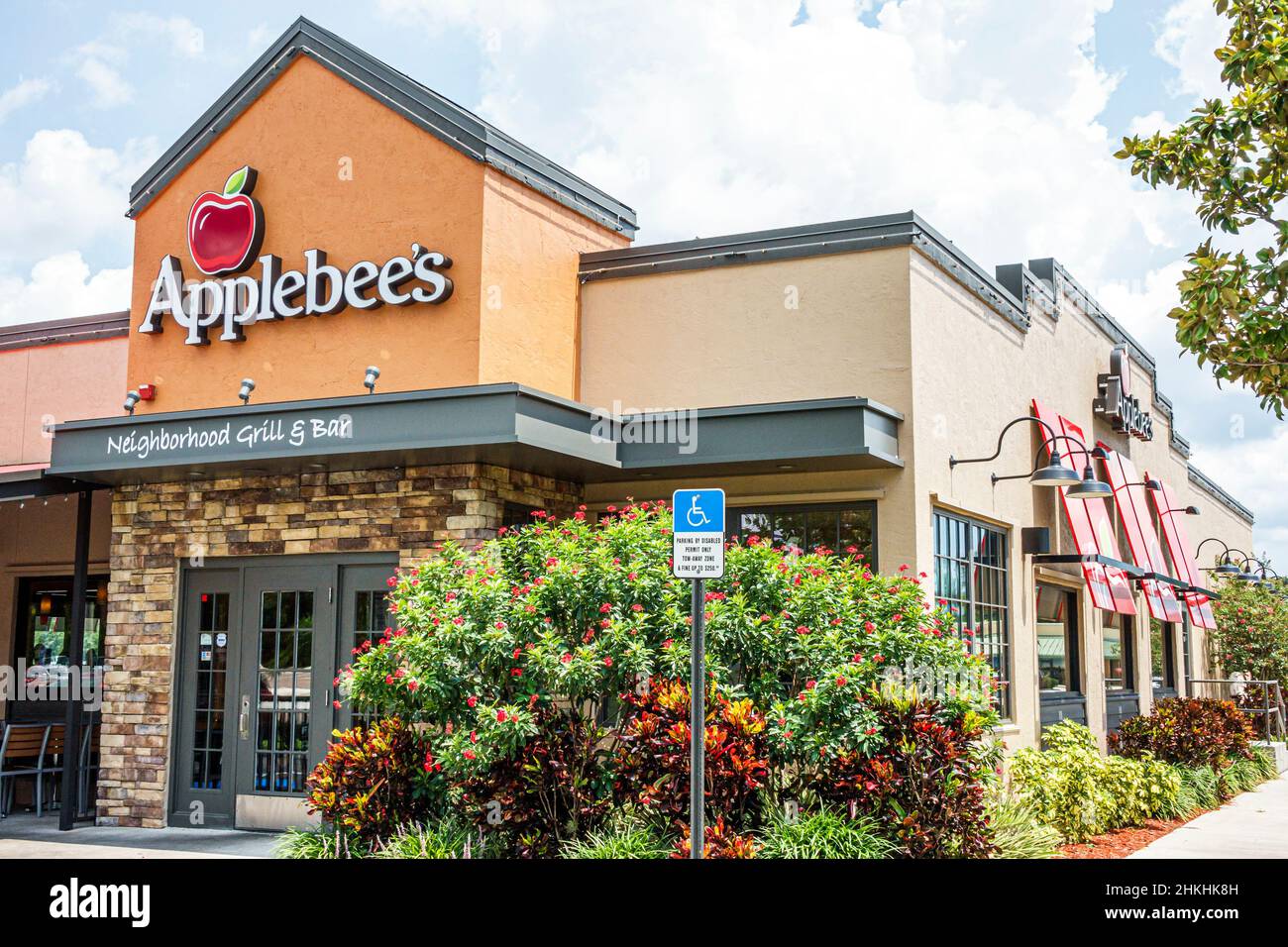 Bradenton Florida, Applebee's Neighborhood Grill & Bar, restaurant, restaurant, panneau d'entrée extérieur Banque D'Images
