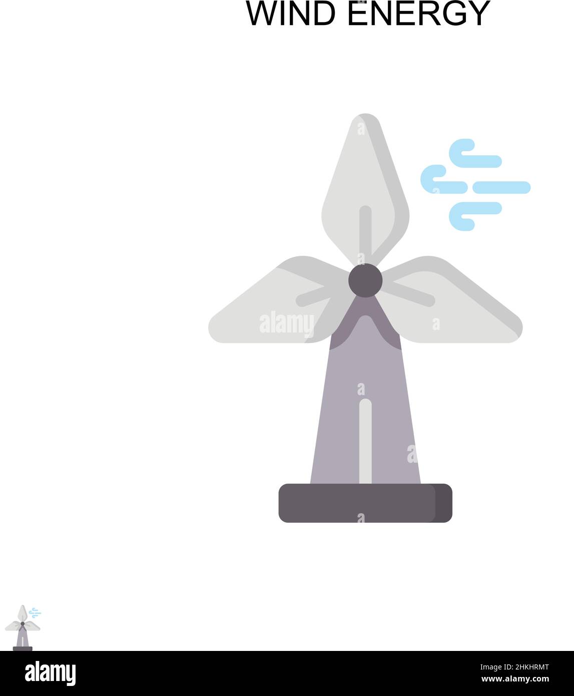 Icône de vecteur simple d'énergie éolienne.Modèle de conception de symbole d'illustration pour élément d'interface utilisateur Web mobile. Illustration de Vecteur Icône de vecteur simple d'énergie éolienne.Modèle de conception de symbole d'illustration pour élément d'interface utilisateur Web mobile. Illustration de Vecteur