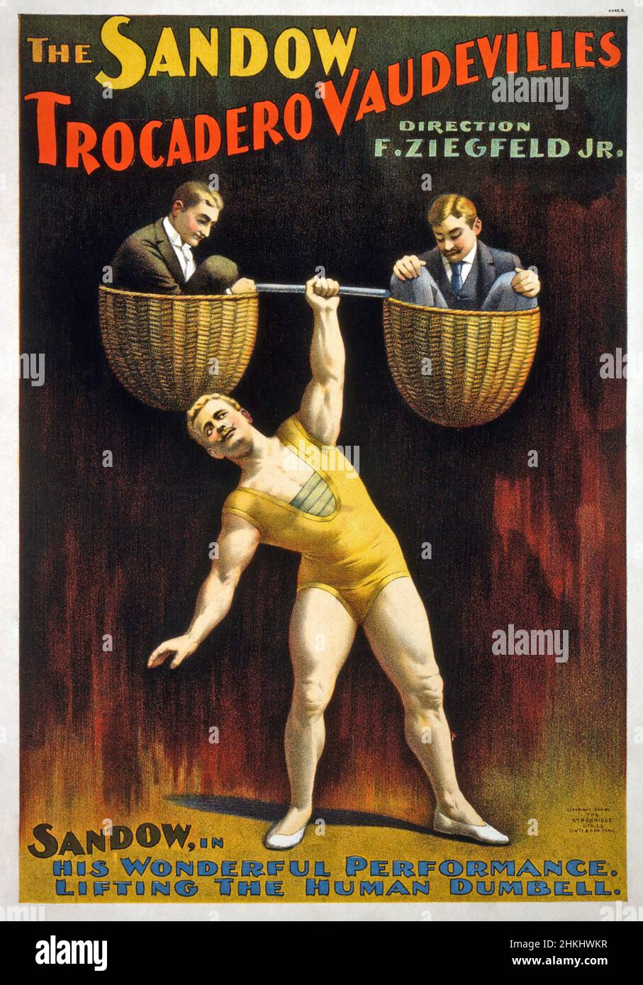 EUGEN SANDOW (1867-1925) le showman et le bodybuder prussiens Banque D'Images