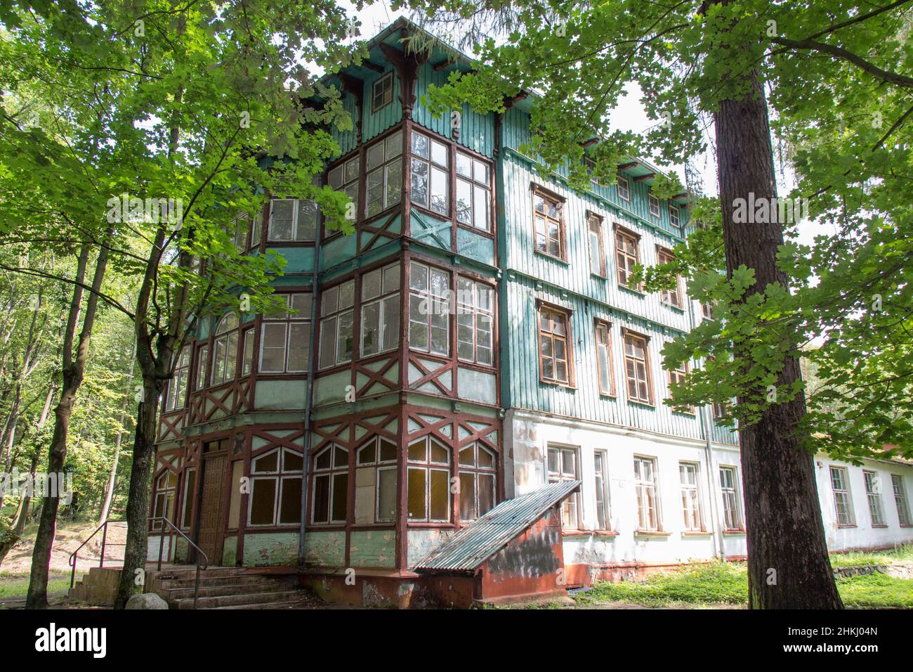 Svetlogorsk, Russie - août 08 2019 : vue extérieure de la Pension Waldschloss le 08 2019 août à Svetlogorsk, Russie. Banque D'Images