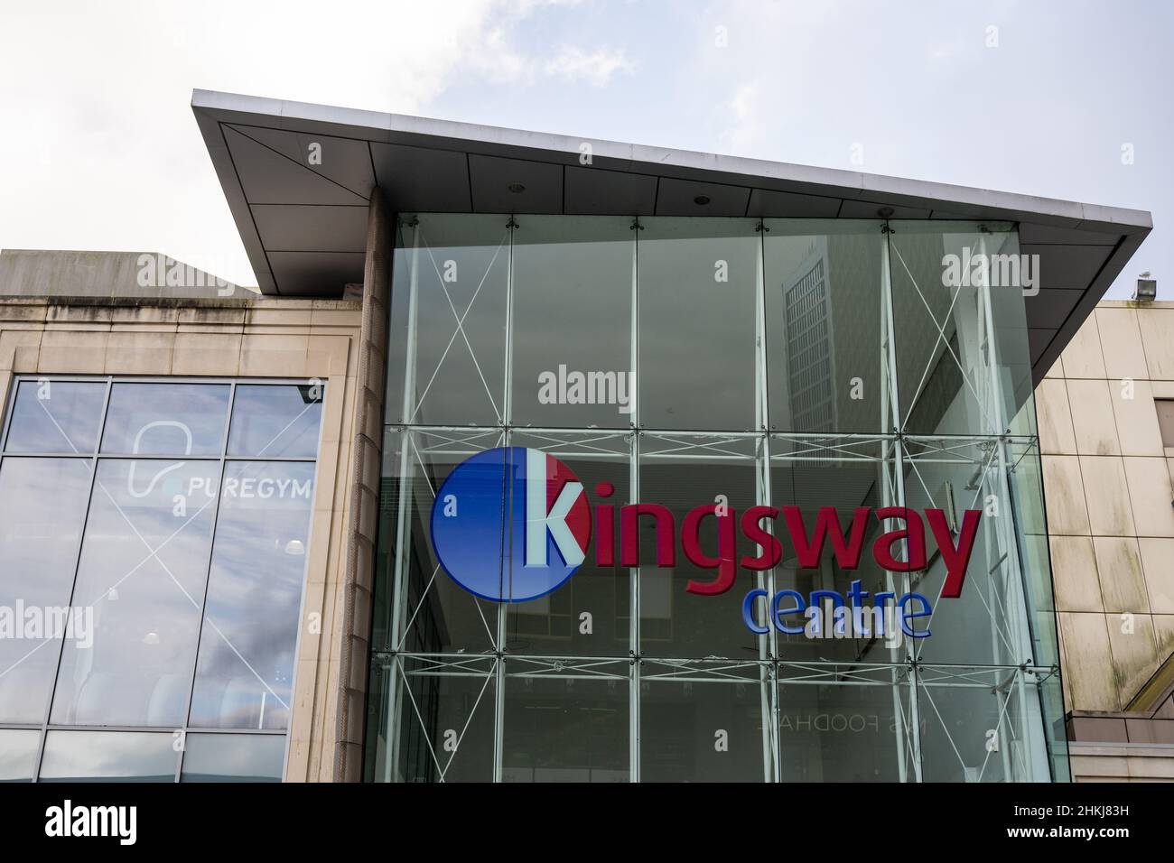Vue générale du centre commercial Kingsway de Newport, pays de Galles, Royaume-Uni. Banque D'Images