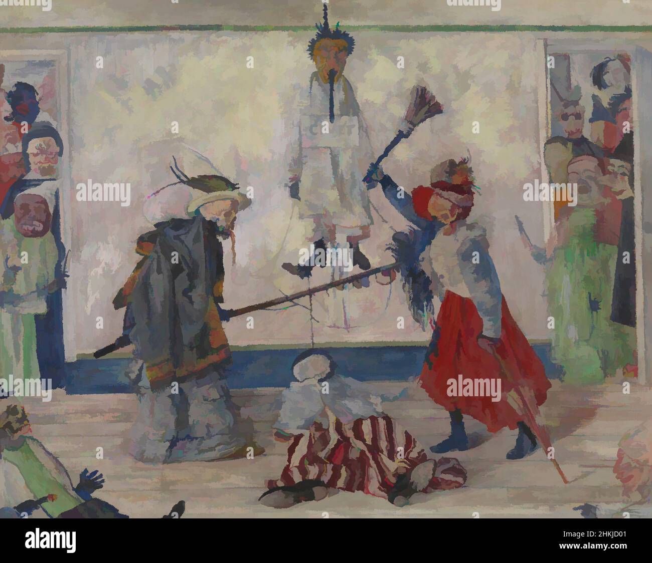 Art inspiré par les squelettes disputant un homme pendu, James Ensor, 1891, peinture, 1891, Art belge, œuvres classiques modernisées par Artotop avec une touche de modernité. Formes, couleur et valeur, impact visuel accrocheur sur l'art émotions par la liberté d'œuvres d'art d'une manière contemporaine. Un message intemporel qui cherche une nouvelle direction créative. Artistes qui se tournent vers le support numérique et créent le NFT Artotop Banque D'Images