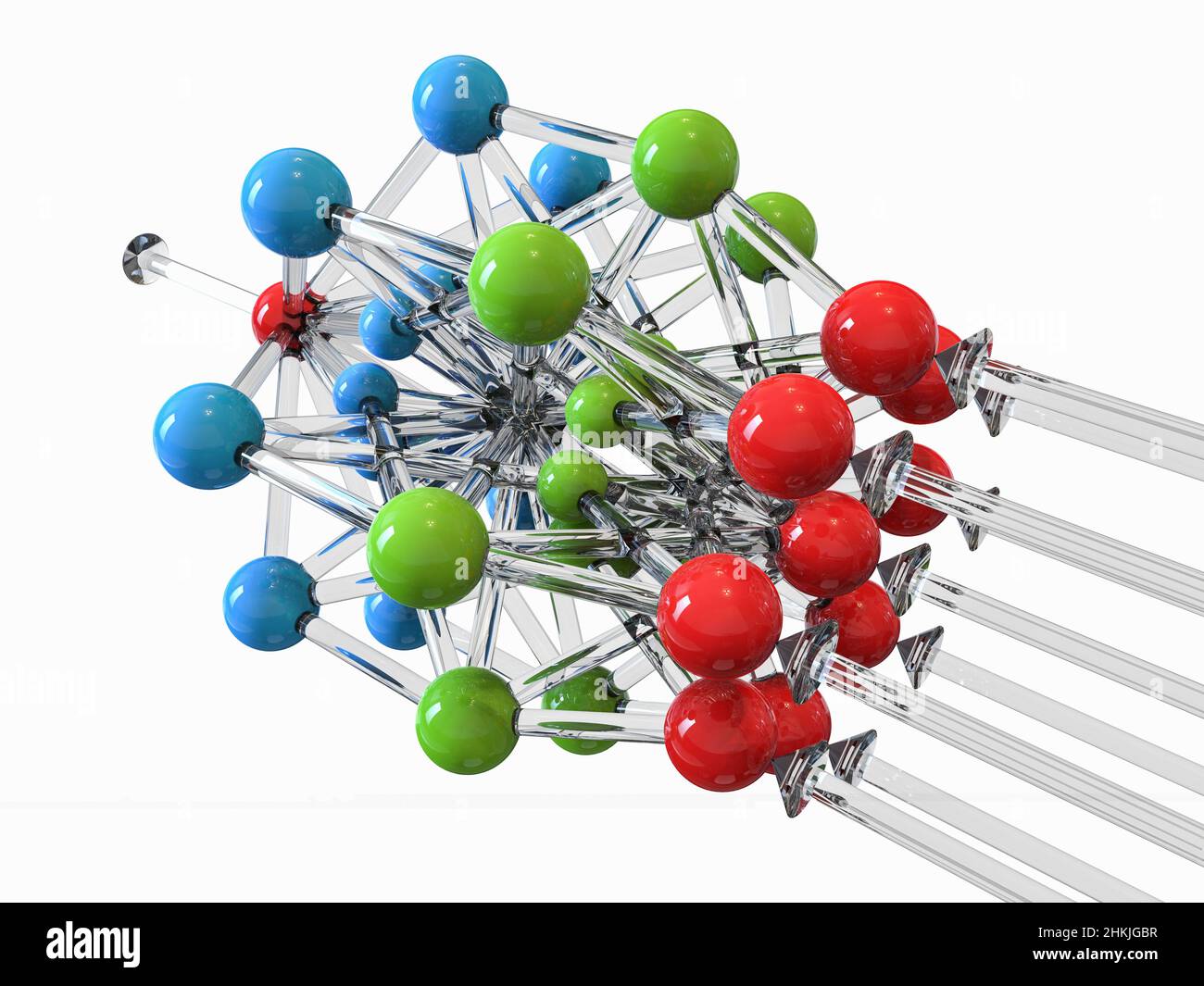Réseau neuronal, illustration Banque D'Images