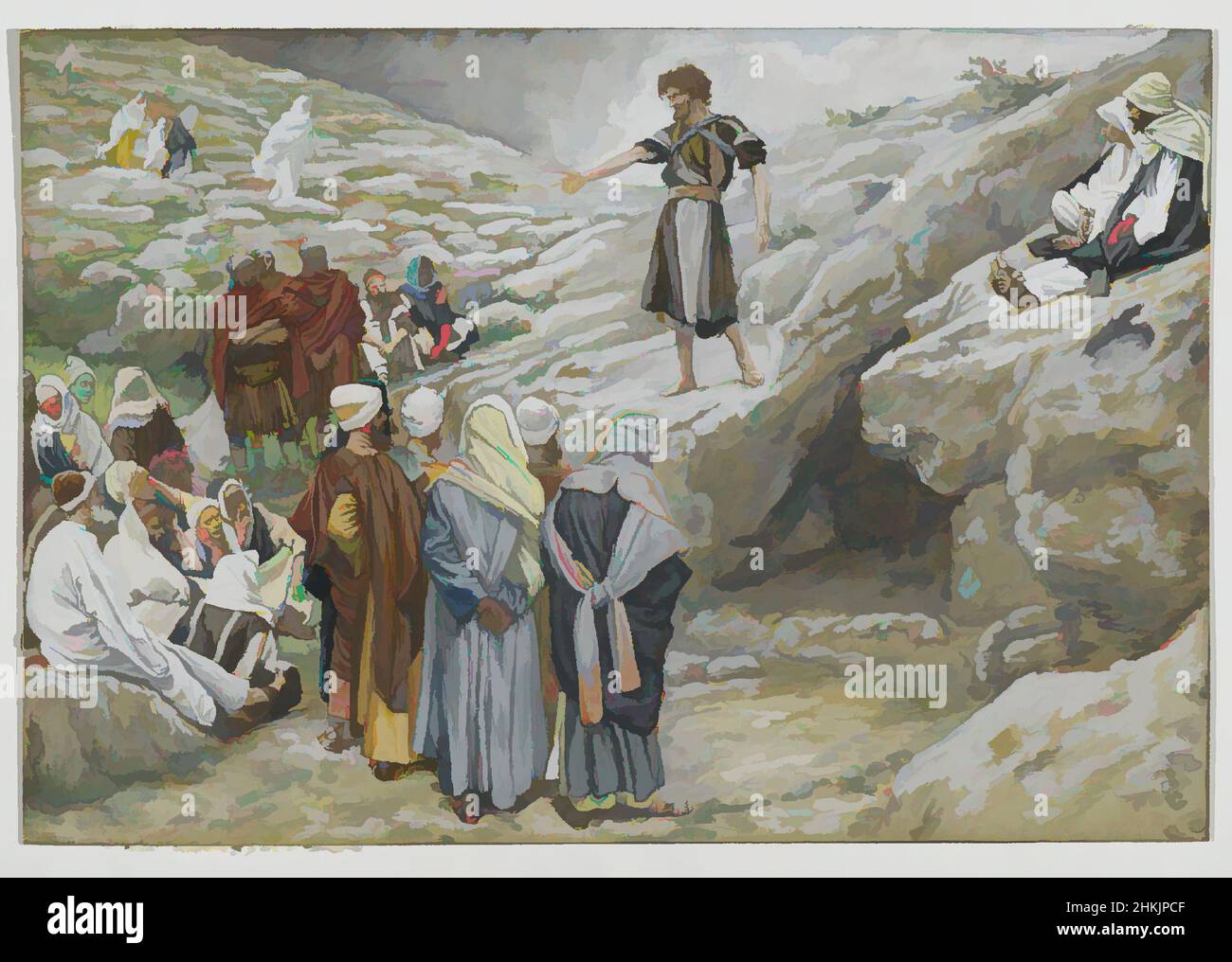 Art inspiré par Saint Jean-Baptiste et les Pharisiens, Saint Jean-Baptiste et les pharisiens, la vie de notre Seigneur Jésus Christ, la vie de notre-Seigneur Jésus-Christ, James Tissot, Français, 1836-1902, aquarelle opaque sur graphite sur papier vélin gris, France, 1886-1894, image : 6 3/, œuvres classiques modernisées par Artotop avec une touche de modernité. Formes, couleur et valeur, impact visuel accrocheur sur l'art émotions par la liberté d'œuvres d'art d'une manière contemporaine. Un message intemporel qui cherche une nouvelle direction créative. Artistes qui se tournent vers le support numérique et créent le NFT Artotop Banque D'Images Art inspiré par Saint Jean-Baptiste et les Pharisiens, Saint Jean-Baptiste et les pharisiens, la vie de notre Seigneur Jésus Christ, la vie de notre-Seigneur Jésus-Christ, James Tissot, Français, 1836-1902, aquarelle opaque sur graphite sur papier vélin gris, France, 1886-1894, image : 6 3/, œuvres classiques modernisées par Artotop avec une touche de modernité. Formes, couleur et valeur, impact visuel accrocheur sur l'art émotions par la liberté d'œuvres d'art d'une manière contemporaine. Un message intemporel qui cherche une nouvelle direction créative. Artistes qui se tournent vers le support numérique et créent le NFT Artotop Banque D'Images