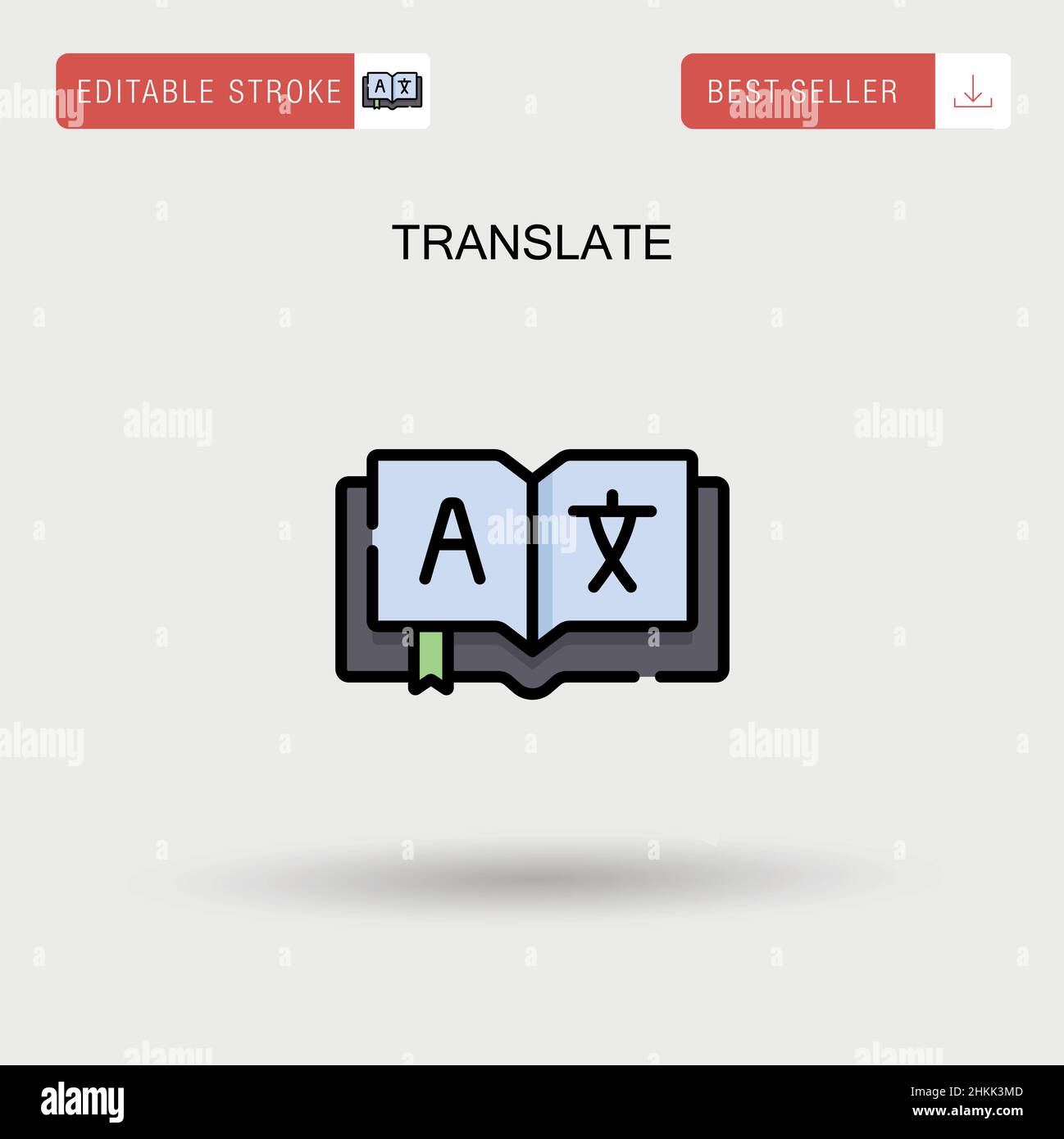 Icône Translate simple Vector. Illustration de Vecteur