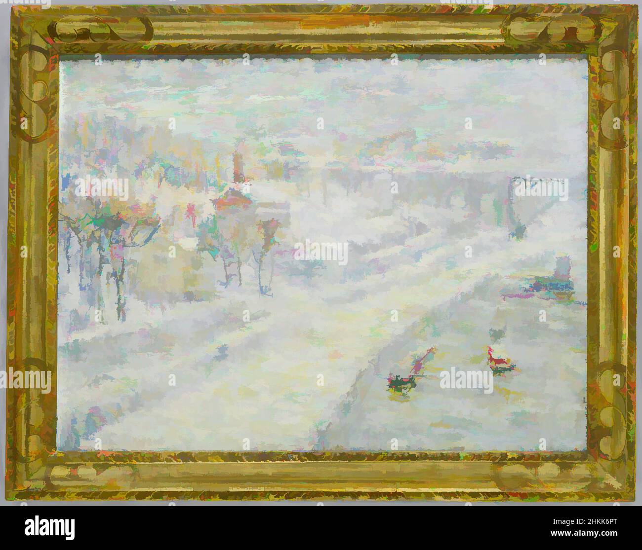 Art inspiré par le paysage d'hiver : pont de Washington, Ernest Lawson, américain, 1873-1939, huile sur toile, env. 1907-1910, 18 1/16 x 24 po, 45,8 x 61 cm, 20th siècle, abstrait, américain, impressionnisme américain, Peinture américaine, aqueduc, pont, Ernest Lawson, paysage, Lawson, Oil, Classic œuvres modernisées par Artotop avec une touche de modernité. Formes, couleur et valeur, impact visuel accrocheur sur l'art émotions par la liberté d'œuvres d'art d'une manière contemporaine. Un message intemporel qui cherche une nouvelle direction créative. Artistes qui se tournent vers le support numérique et créent le NFT Artotop Banque D'Images