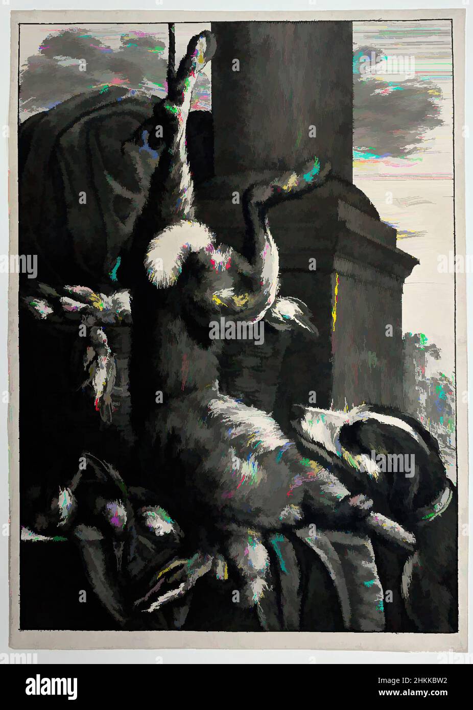 Art inspiré par Dead Hare, Venceslaus Hollar, tchécoslovaque, 1607-1677, Etching sur papier cousu, 1649, œuvres classiques modernisées par Artotop avec une touche de modernité. Formes, couleur et valeur, impact visuel accrocheur sur l'art émotions par la liberté d'œuvres d'art d'une manière contemporaine. Un message intemporel qui cherche une nouvelle direction créative. Artistes qui se tournent vers le support numérique et créent le NFT Artotop Banque D'Images