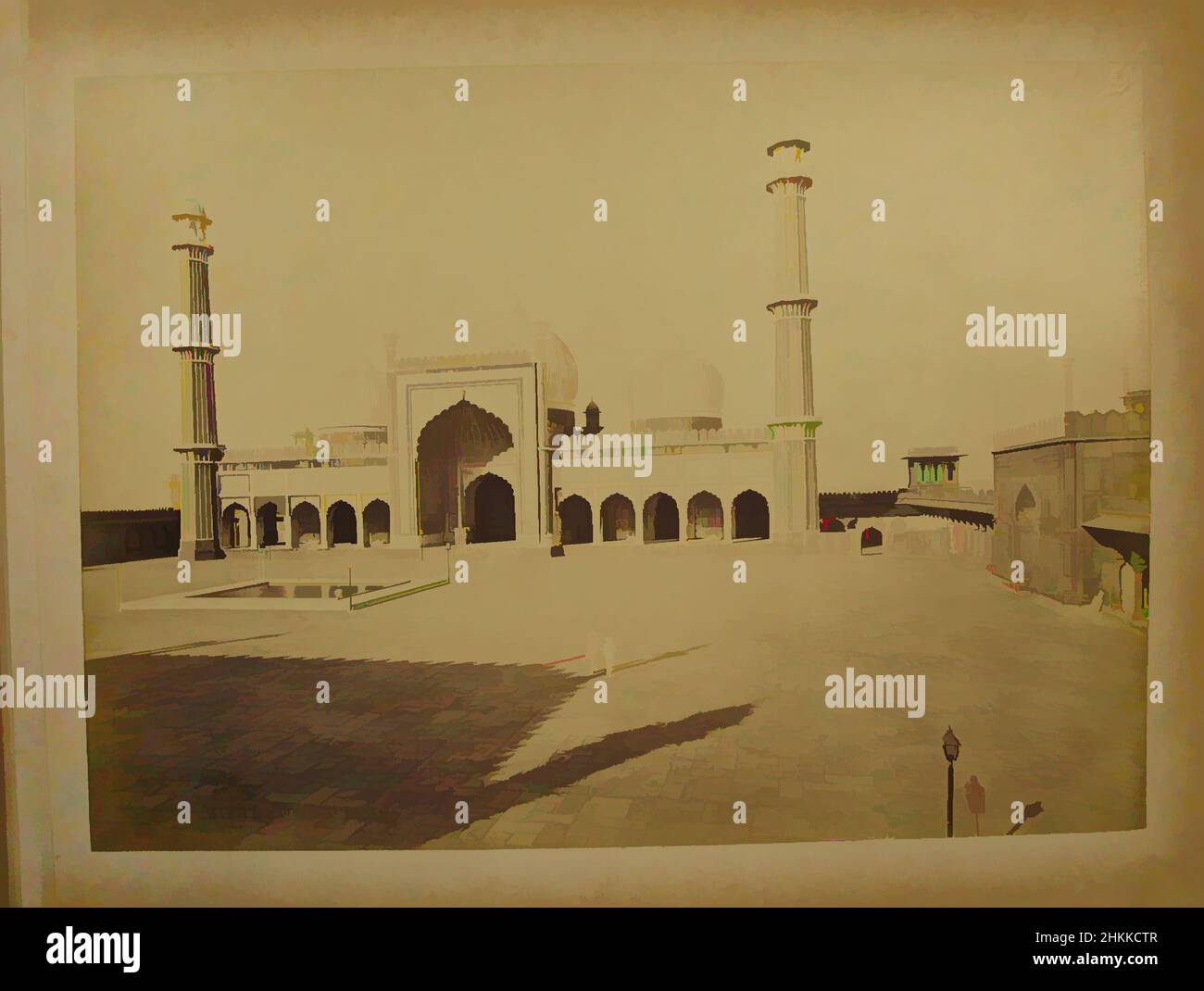 Art inspiré par imprimé de l'album de photographies : l'architecture en Inde, Samuel Bourne, Britannique, 1834-1912, photographie d'argent en albumine, Delhi, Inde, 1863-1866, 8 7/16 x 11 11/16 po., 21,5 x 29,7 cm, œuvres classiques modernisées par Artotop avec une touche de modernité. Formes, couleur et valeur, impact visuel accrocheur sur l'art émotions par la liberté d'œuvres d'art d'une manière contemporaine. Un message intemporel qui cherche une nouvelle direction créative. Artistes qui se tournent vers le support numérique et créent le NFT Artotop Banque D'Images