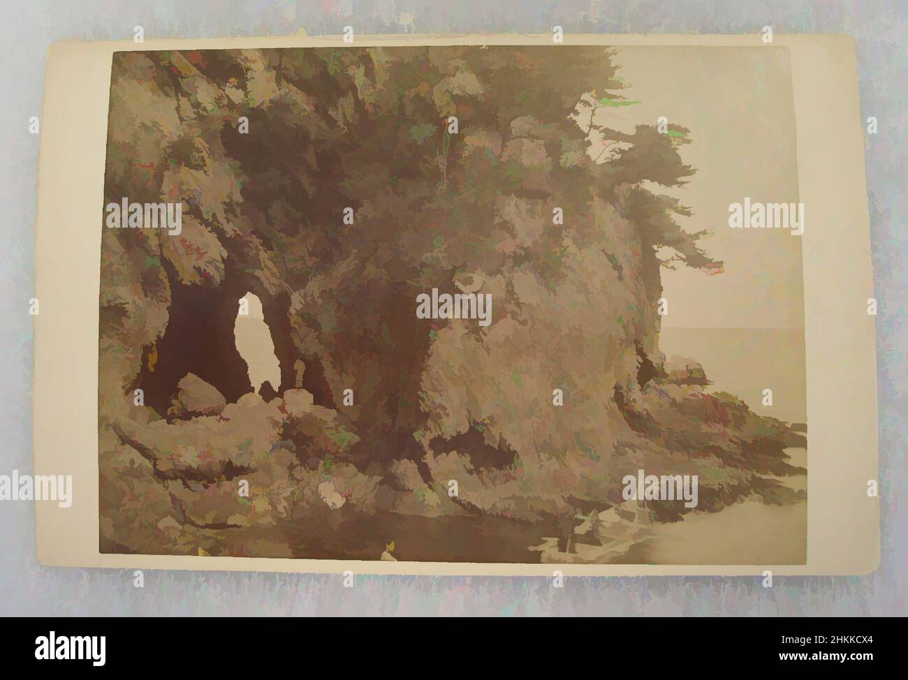 Art inspiré par la vue du Japon, photographie argentée d'albumine montée sur carton, Japon, fin 19th-début 20th siècle, 4 3/16 x 6 7/16 po., 10,6 x 16,3 cm, œuvres classiques modernisées par Artotop avec un peu de modernité. Formes, couleur et valeur, impact visuel accrocheur sur l'art émotions par la liberté d'œuvres d'art d'une manière contemporaine. Un message intemporel qui cherche une nouvelle direction créative. Artistes qui se tournent vers le support numérique et créent le NFT Artotop Banque D'Images