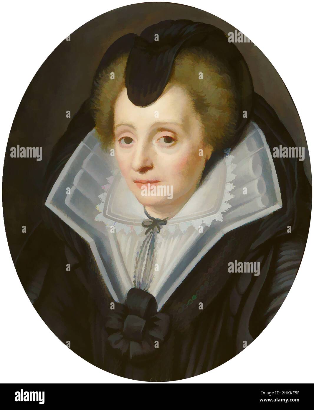 Art inspiré par Portrait de Louise de Coligny 1555-1620, Michiel Jansz van Mierevelt, atelier de, oeuvres classiques modernisées par Artotop avec un peu de modernité. Formes, couleur et valeur, impact visuel accrocheur sur l'art émotions par la liberté d'œuvres d'art d'une manière contemporaine. Un message intemporel qui cherche une nouvelle direction créative. Artistes qui se tournent vers le support numérique et créent le NFT Artotop Banque D'Images