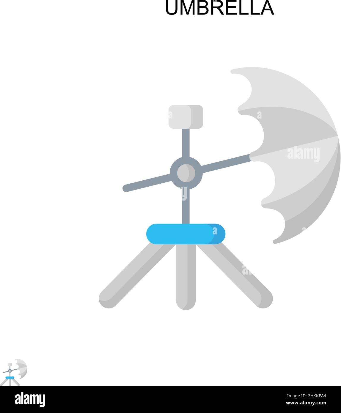 Icône de vecteur simple parapluie.Modèle de conception de symbole d'illustration pour élément d'interface utilisateur Web mobile. Illustration de Vecteur