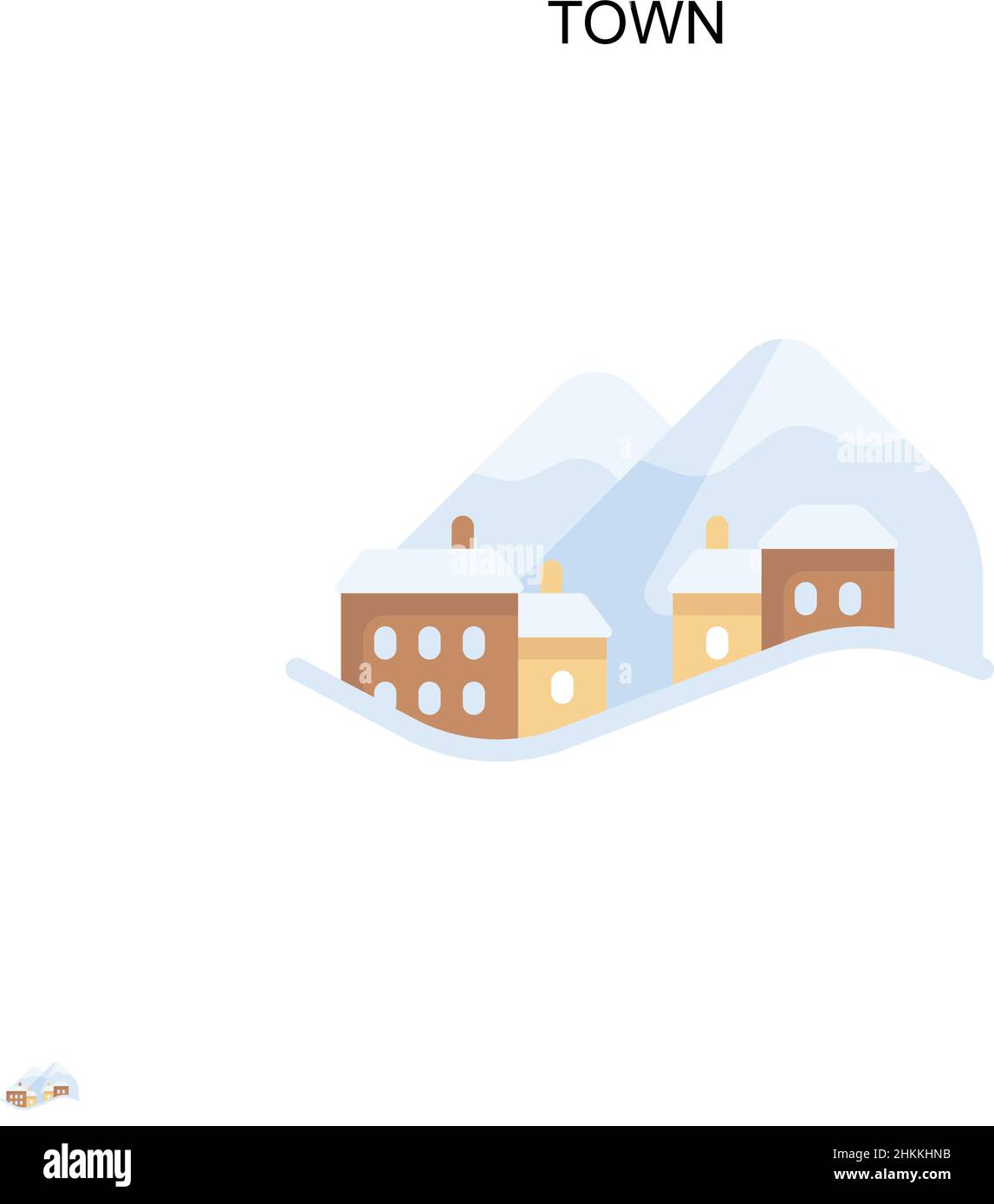 Icône vecteur simple ville.Modèle de conception de symbole d'illustration pour élément d'interface utilisateur Web mobile. Illustration de Vecteur