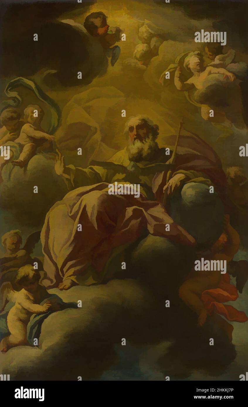 Art inspiré par Dieu le père et l'esprit Saint, Domenico Antonio Vaccaro, c. 1700 - 1710, oeuvres classiques modernisées par Artotop avec une touche de modernité. Formes, couleur et valeur, impact visuel accrocheur sur l'art émotions par la liberté d'œuvres d'art d'une manière contemporaine. Un message intemporel qui cherche une nouvelle direction créative. Artistes qui se tournent vers le support numérique et créent le NFT Artotop Banque D'Images