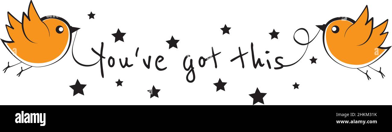 Oiseaux volants mignons, avec citation romantique. Je t'aime, vecteur. P. S. Je t'aime. Des citations romantiques, mignonnes et amoureuses. Conception de l'élément verbal, lettrage isolé Illustration de Vecteur